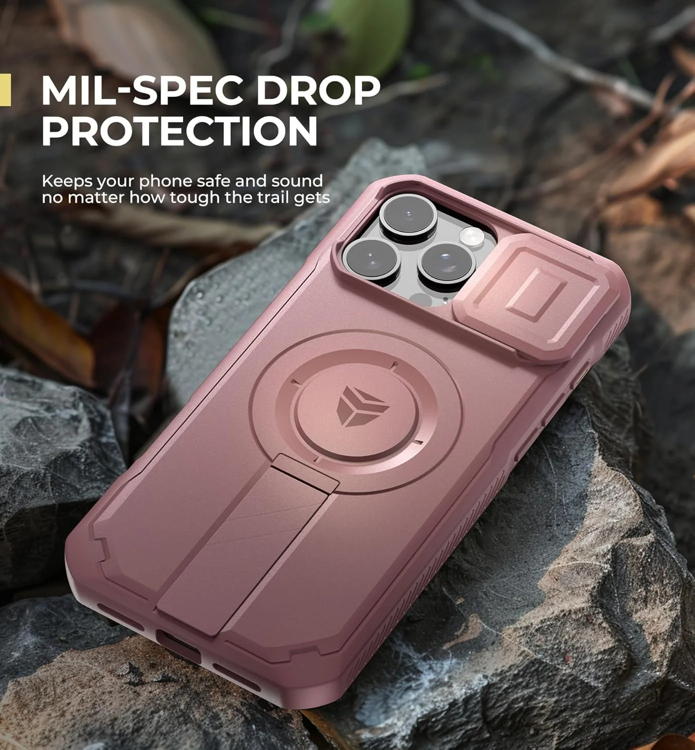 Dexnor Phone Case with Slide Camera Cover and Adjustable Kickstand for iPhone - Image 6