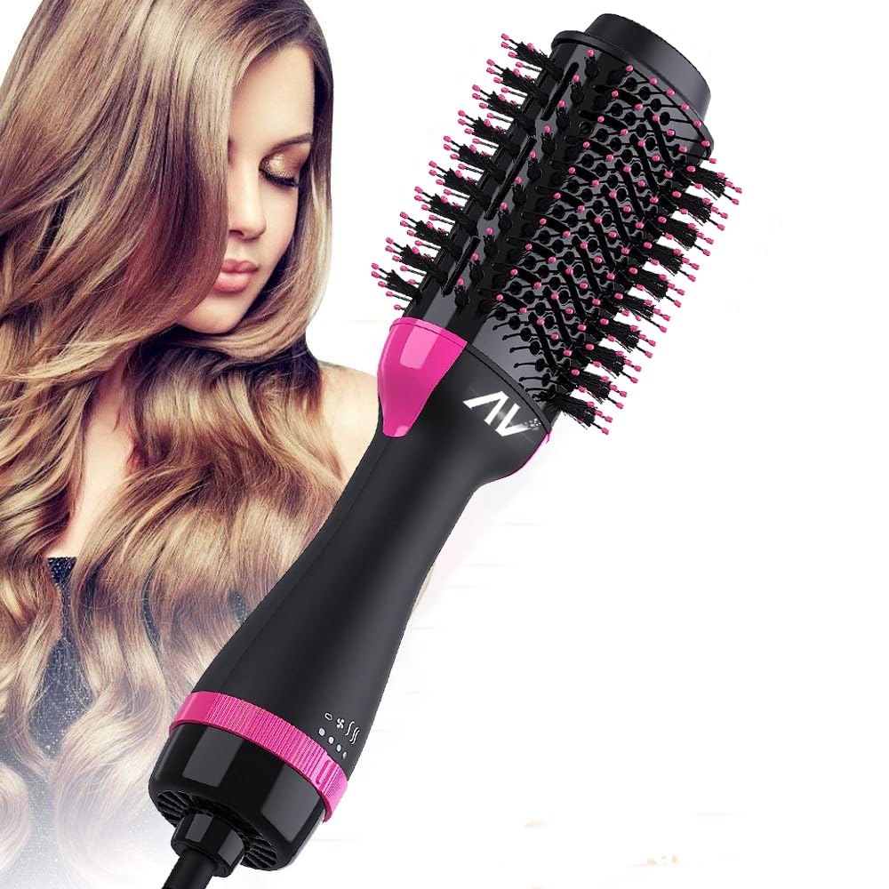 Rose Black One-Step Hair Dryer and Volumizer Ceramic Styling Tool NEW