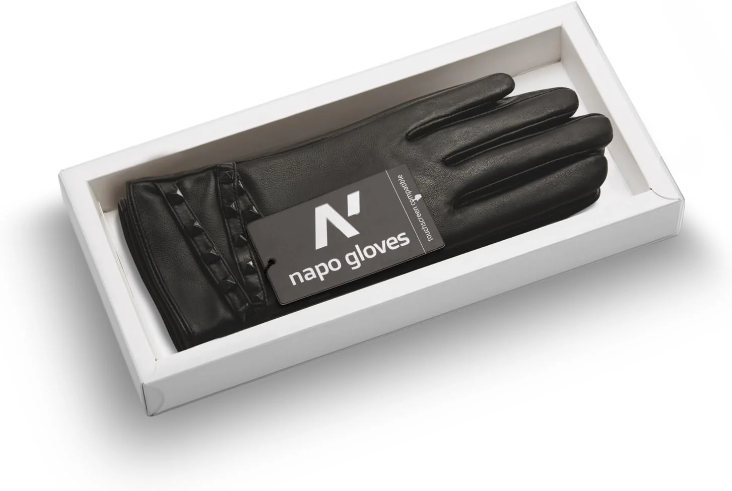 napo Gloves Large Black Cold Weather Touchscreen Leather for Men & Women NEW - Image 4