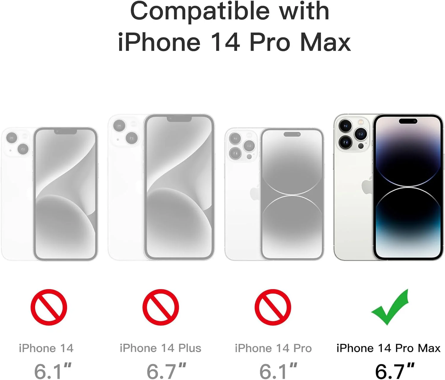 JETech Deep Purple Shockproof Protective Phone Case for iPhone 14 Pro Max DEMO - Image 2