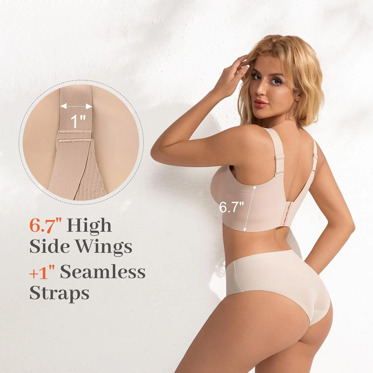 Fittingirls Wireless Everyday Bras Full Coverage Seamless Comfort Support NEW - Image 6