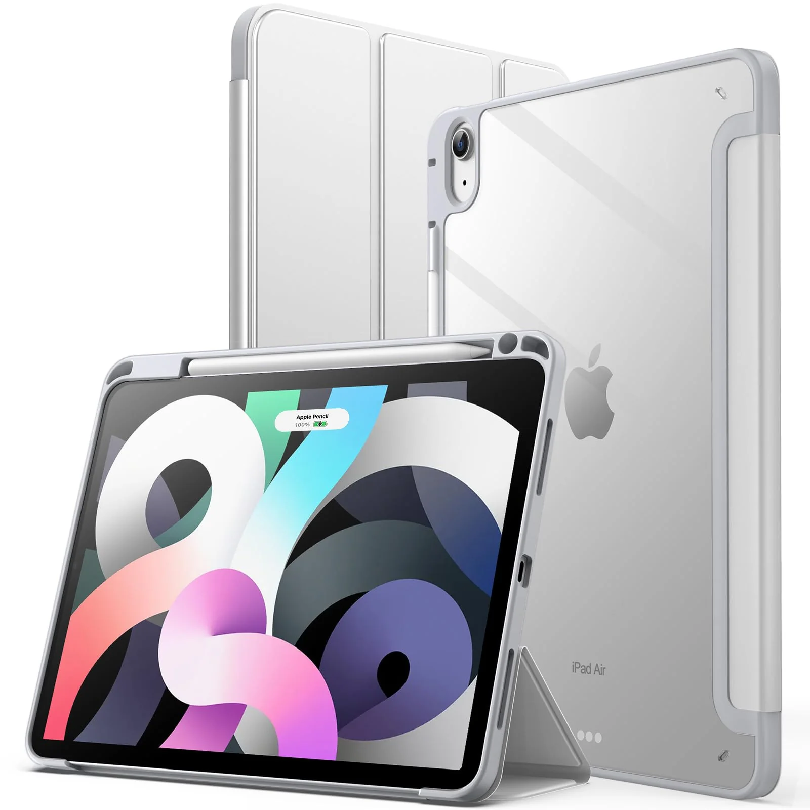 JETech Silver Tablet Case for 11-Inch iPad Air M3, M2, 5, 4 Size iPad Air DEMO