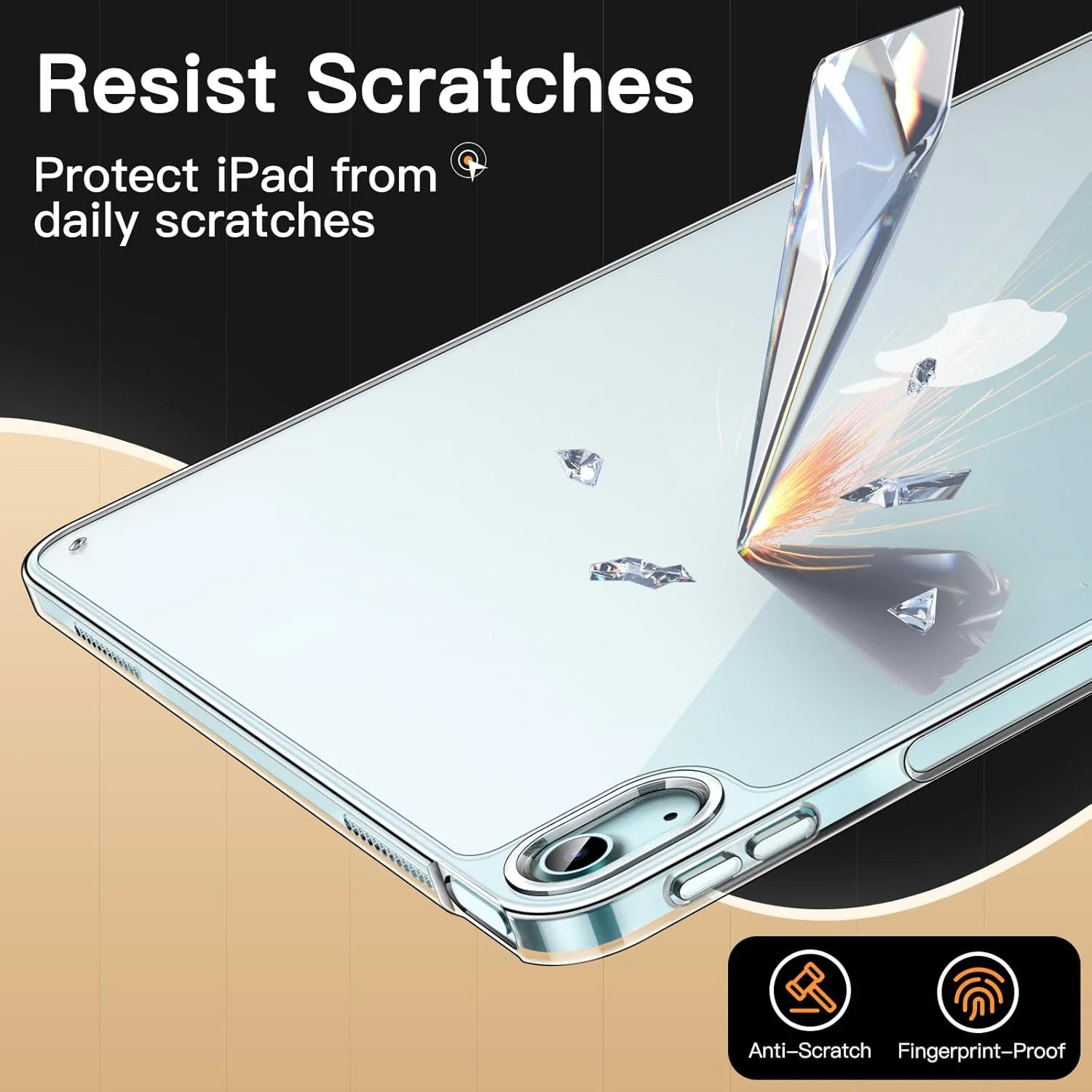 JETech Clear Tablet Case for iPad Air 13-Inch, Slim Lightweight Design DEMO - Image 5