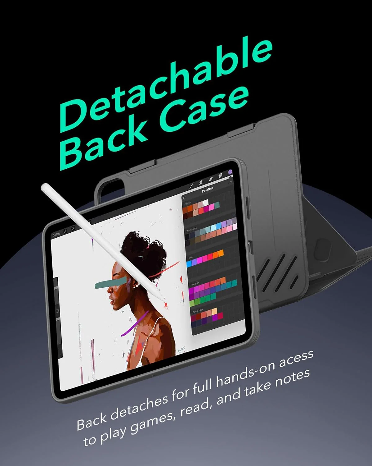 ESR Grey Protective Tablet Case for Apple iPad Pro 11 Inch Cover Size iPad NEW - Image 7