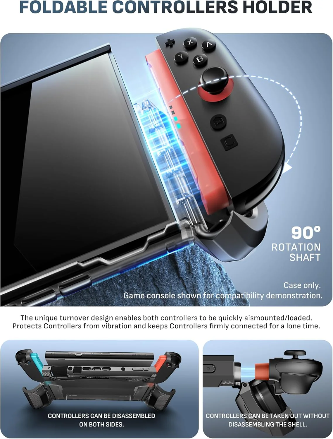 Protective Black Nintendo Switch 2 Console Accessories Case for Gaming DEMO - Image 2