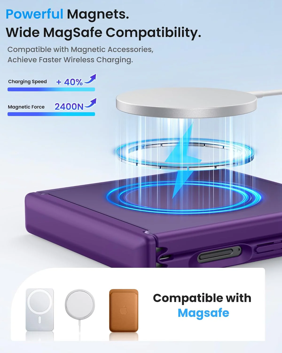 SIXBOX Slim Protective Phone Case for Samsung Galaxy Z Flip 7 in Purple NEW - Image 3