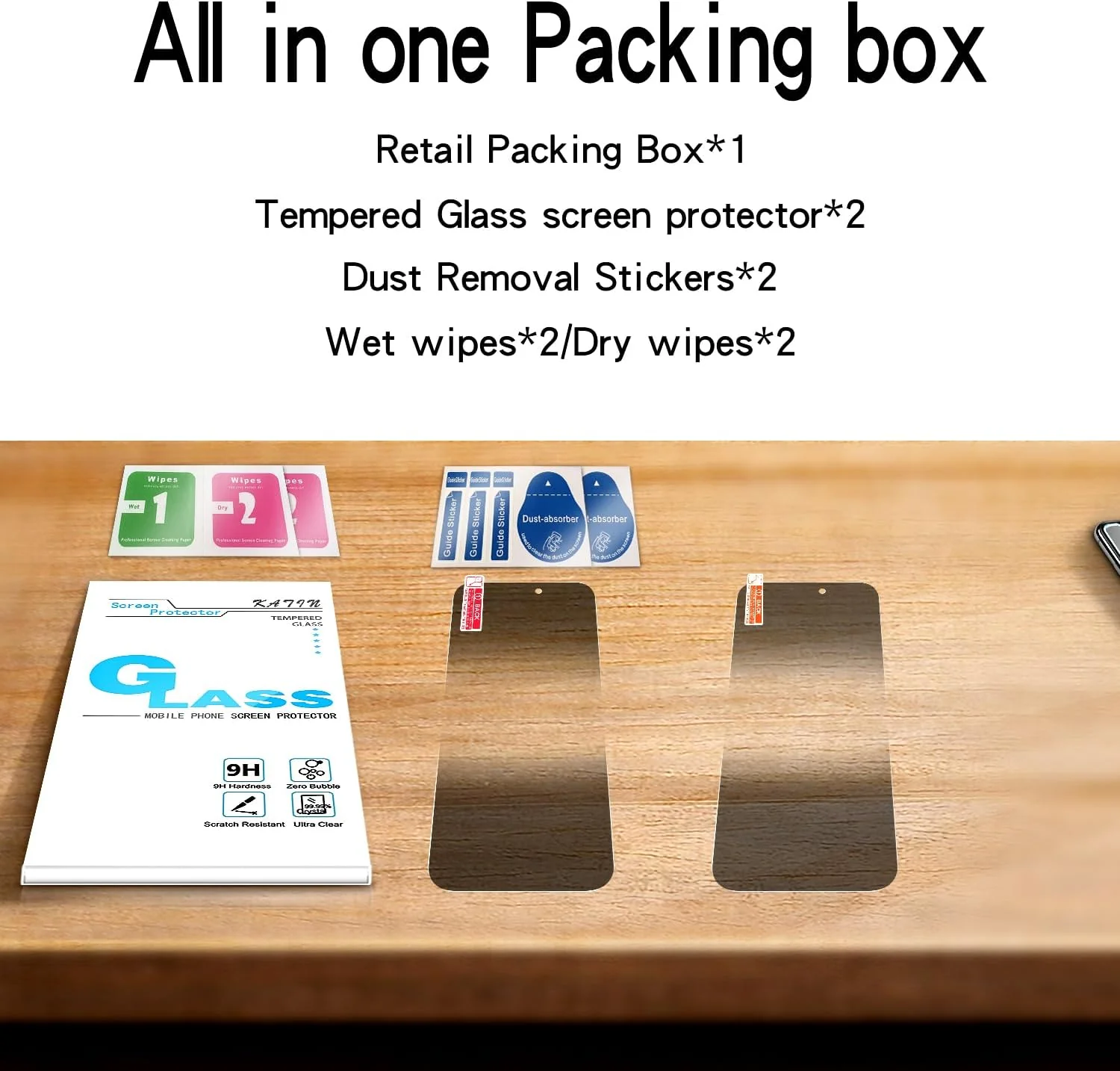 KATIN iPhone 16 Pro Max Anti-Spy Tempered Glass Screen Protector Black Size NEW - Image 4