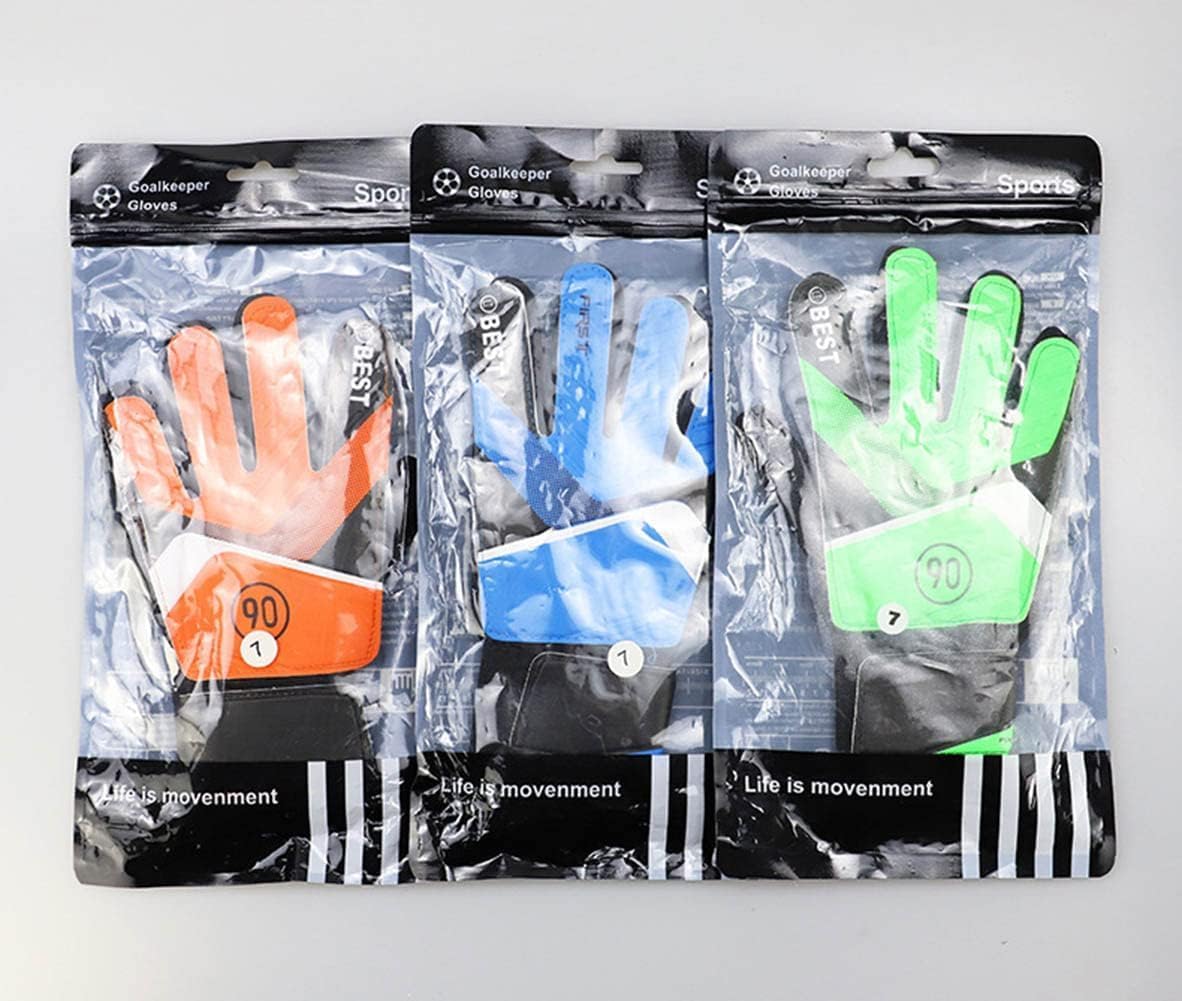 Green Goalkeeper Gloves with Cushioned Polyurethane Grip, Size 7 NEW - Image 7
