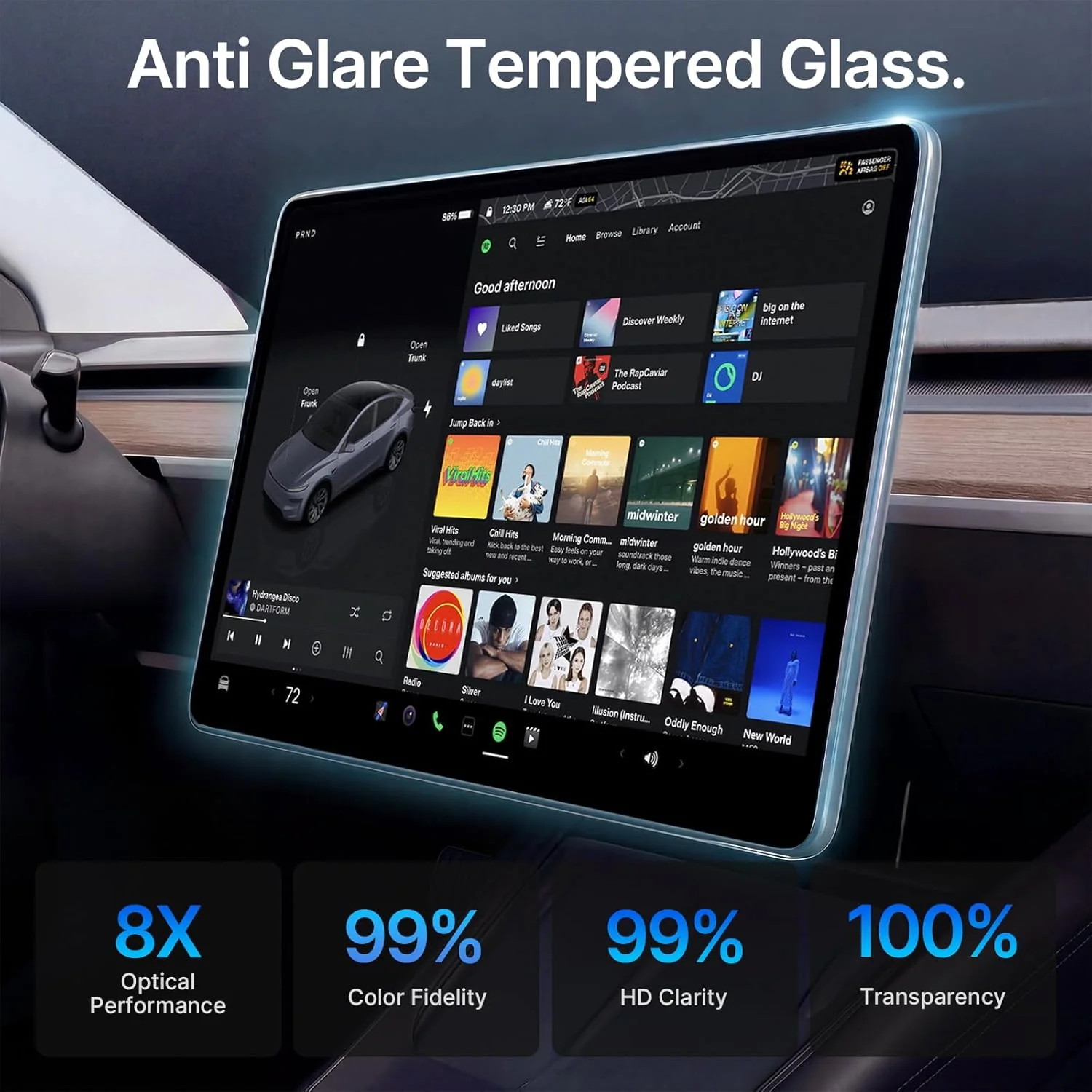 CYBERBEANS Tempered Glass Protector for Tesla Model 3/Y GPS Accessories NEW - Image 3