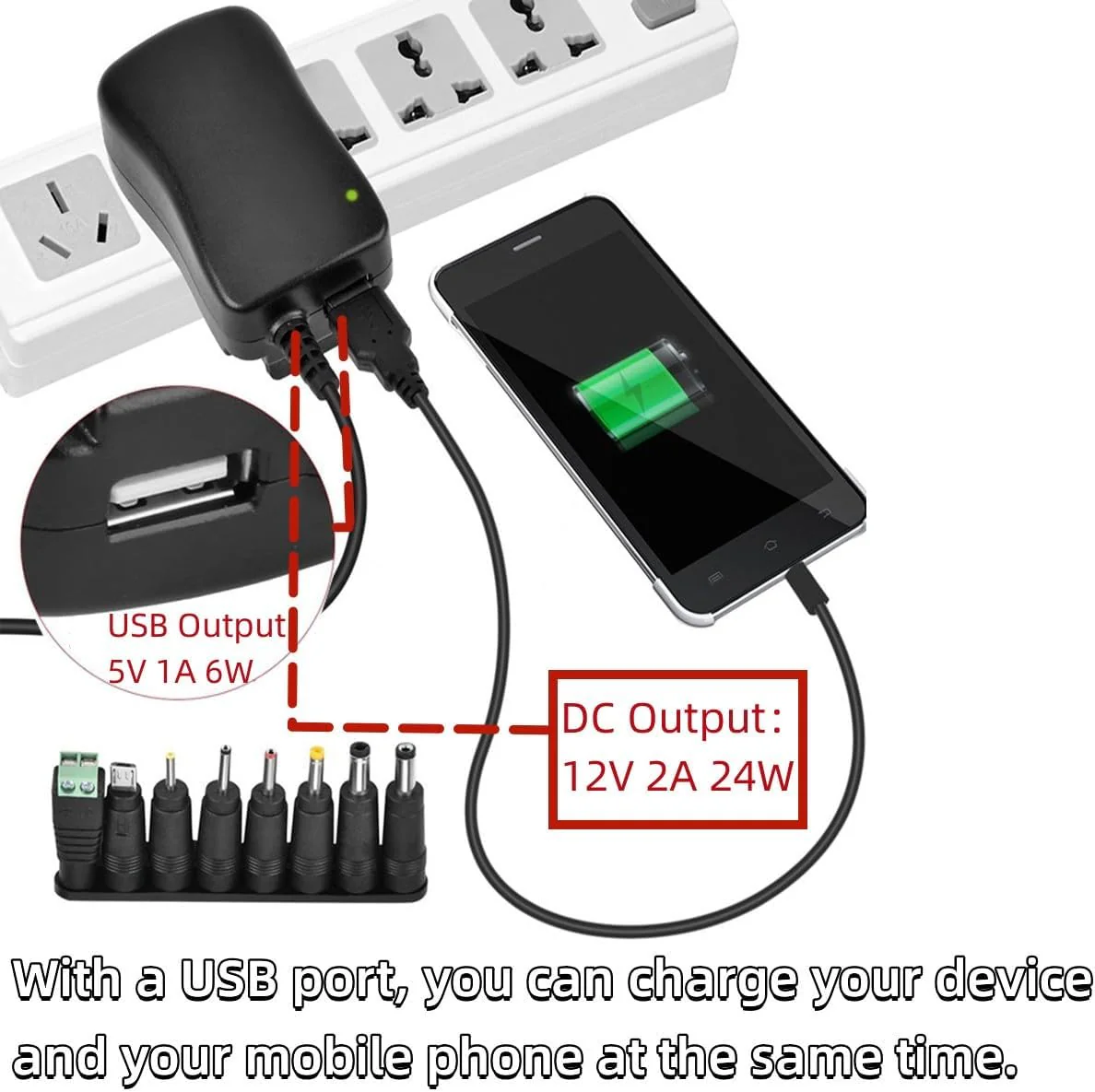 30W Universal AC Adapters Black AC Adapter Power Supply for 3V-12V DEMO - Image 7
