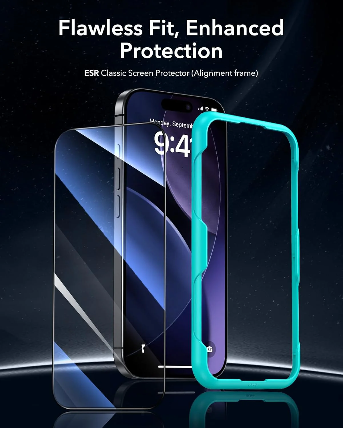 ESR Clear Tempered Glass Screen Protectors for iPhone 17 Pro Max 6.9 Size NEW - Image 2