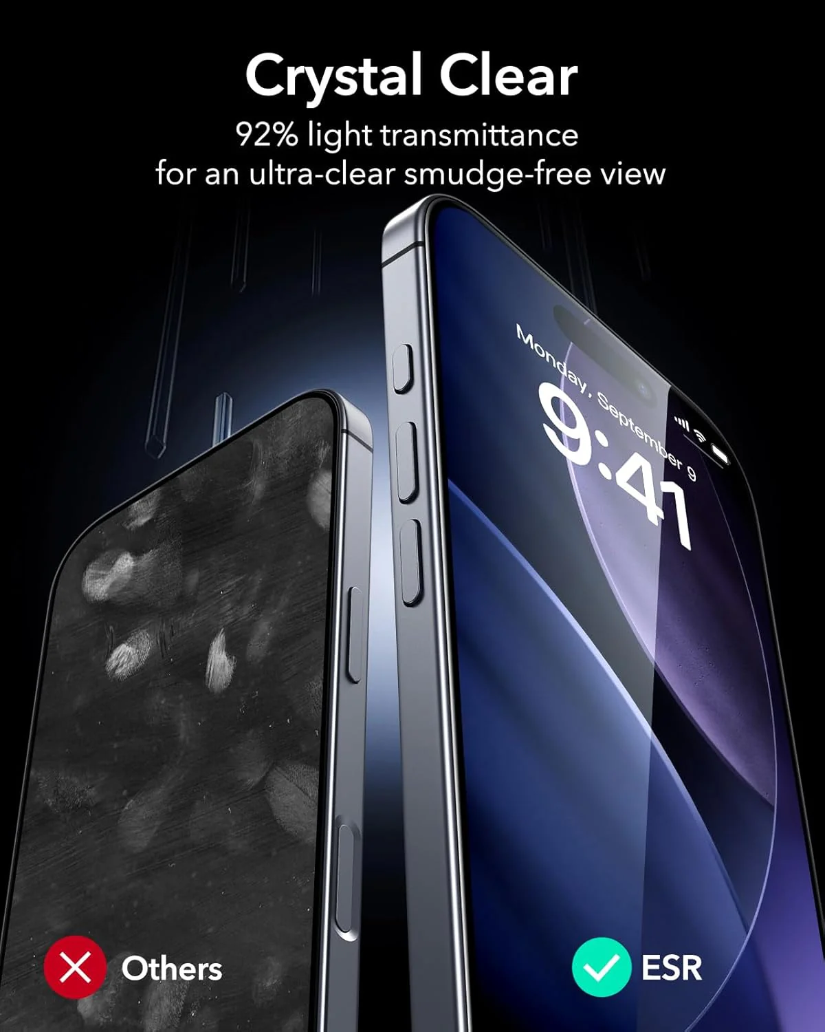 ESR Clear Tempered Glass Screen Protectors for iPhone 17 Pro Max 6.9 Size NEW - Image 6