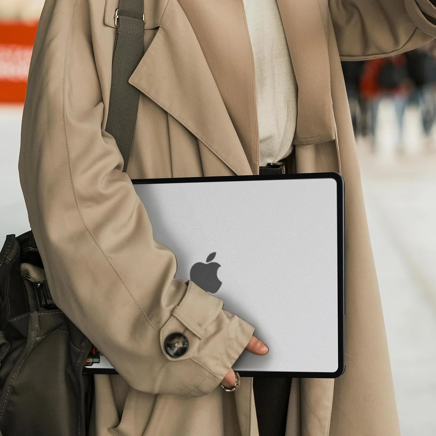 BlueSwan Frosted Clear Hard Case Shell for Macbook Air 13" M1 Laptop Cover DEMO - Image 2