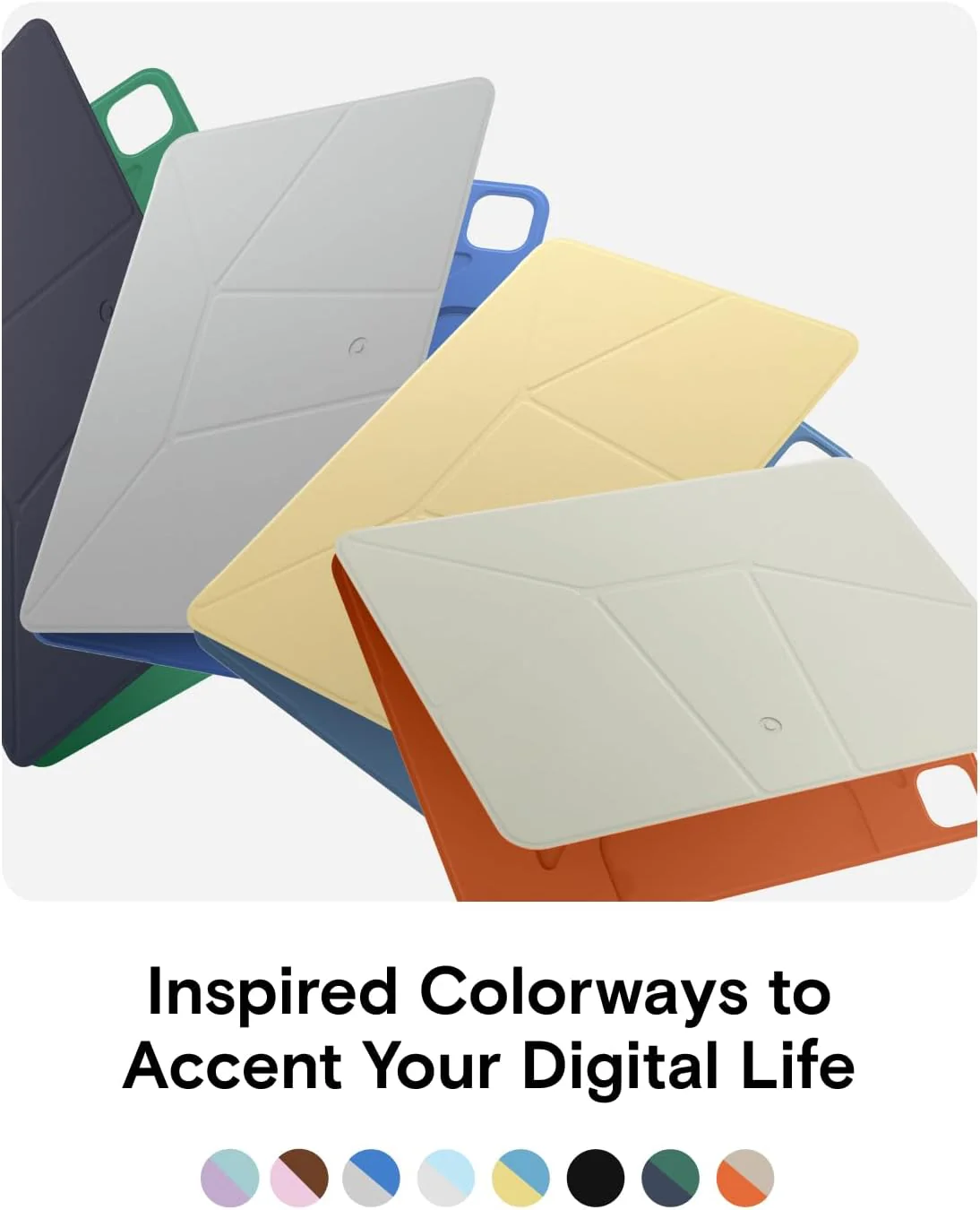 MOFT Folio Case for New iPad Mini 6th & 7th Gen, Navy Blue Green Tablet DEMO - Image 4