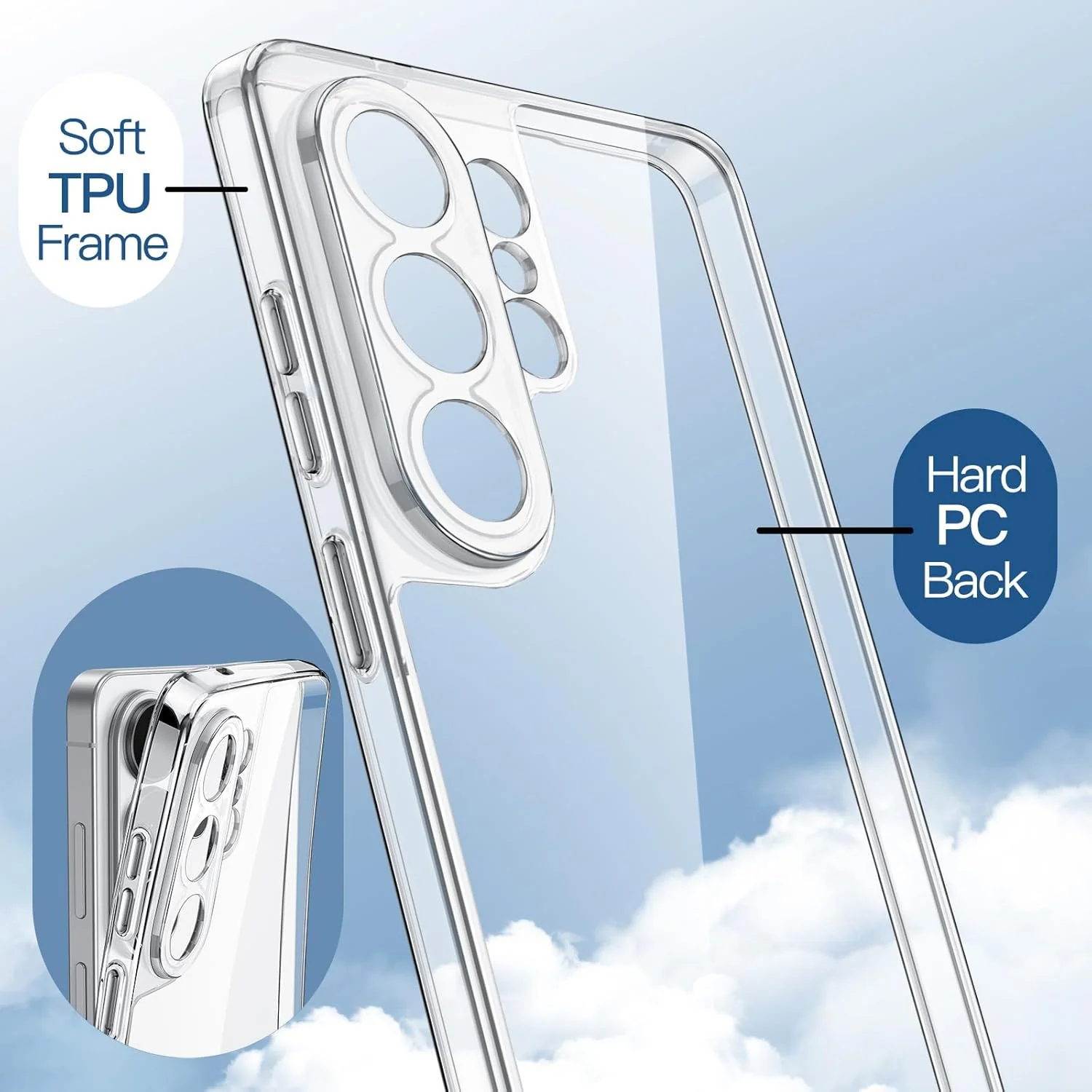 JETech Clear Basic Protective Phone Case for Samsung Galaxy S26 Ultra NEW - Image 6