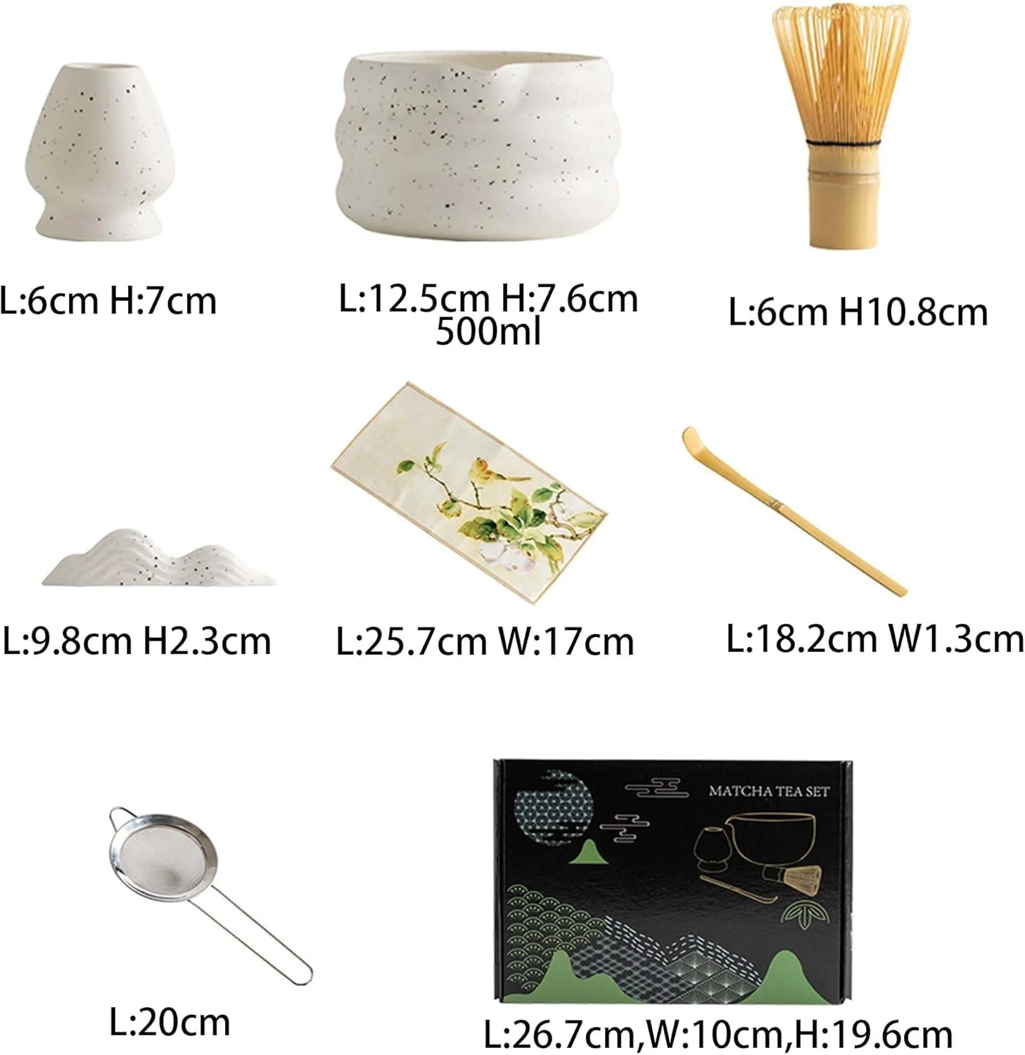 Premium 7-Piece Tea Sets Matcha Tea Ceremony Set with Whisk - Elegant NEW - Image 2