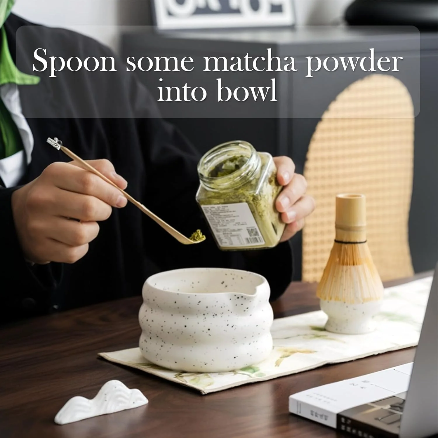 Premium 7-Piece Tea Sets Matcha Tea Ceremony Set with Whisk - Elegant NEW - Image 3