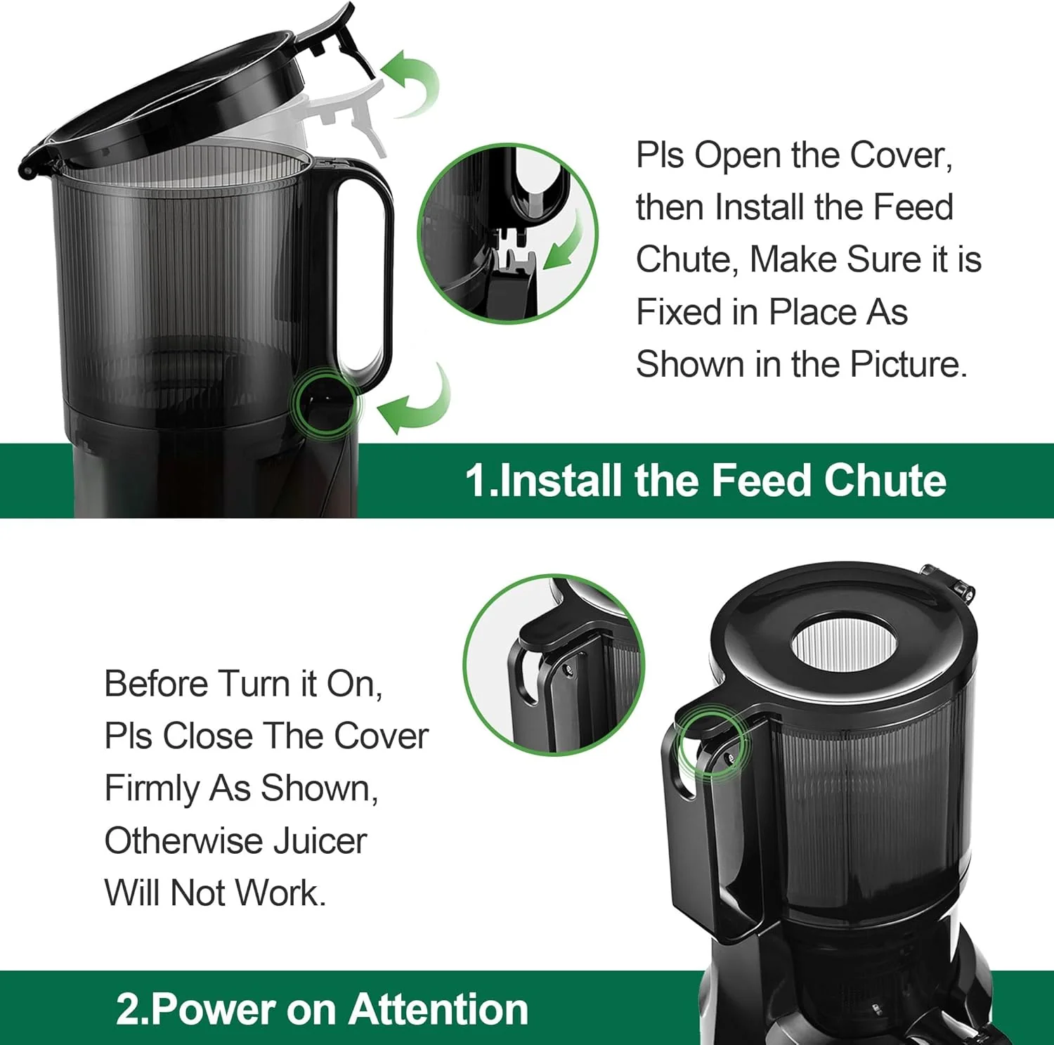 Fretta Slow Juicers Masticating Juicer Extractor Cold Press Electric 1.8L NEW - Image 5