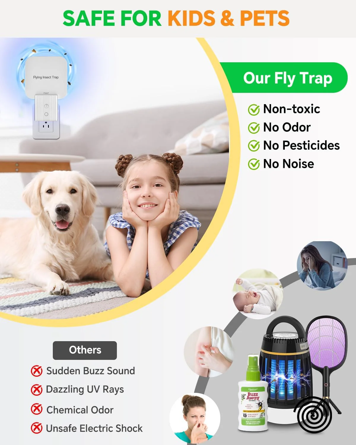 Automatic White Traps Fruit Fly Trap with Night Light for Effective Pest NEW - Image 4