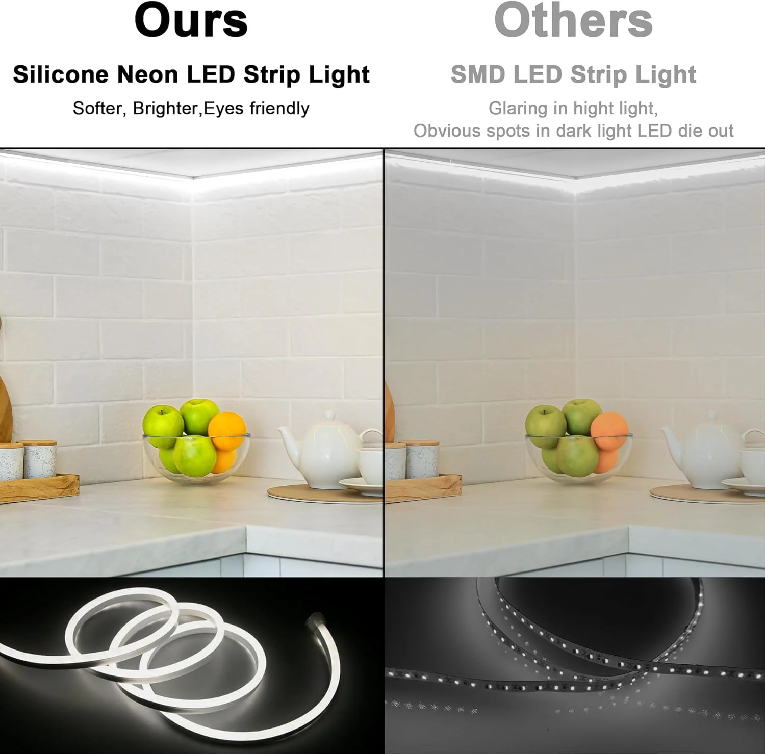 Cozylady 5m LED Strips Waterproof LED Strip Lights, White Rope Lighting DEMO - Image 4