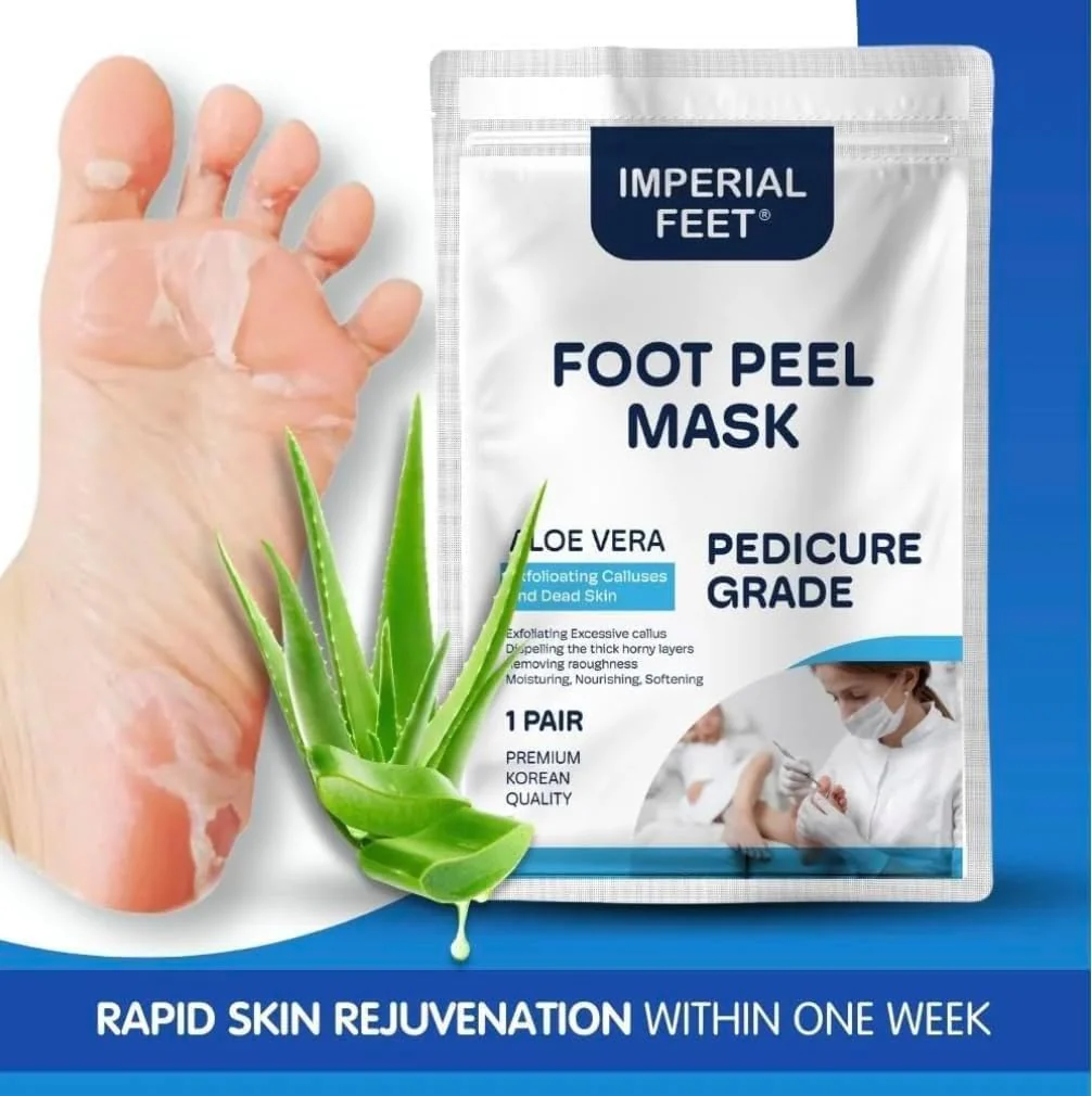 Imperial Feet Pedicure Foot Masks - Smooth, Soften & Peel Dry, Cracked Skin NEW - Image 7