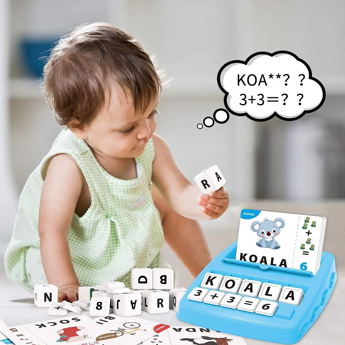 KaeKid Uppercase Letter Spelling Learning Educational Flash Cards for Kids NEW - Image 6