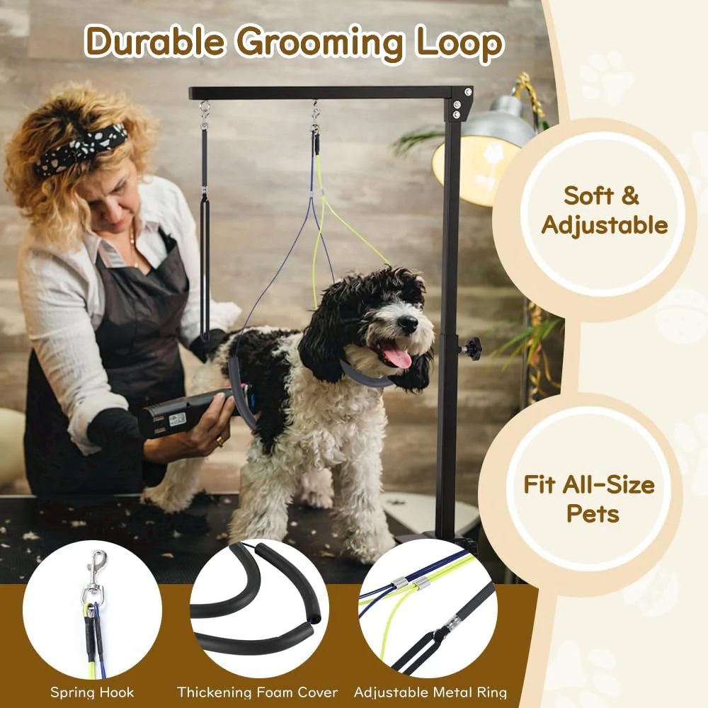 Adjustable Dog Pets Grooming Arm with Clamps and Hammock Harness for Pet NEW - Image 4