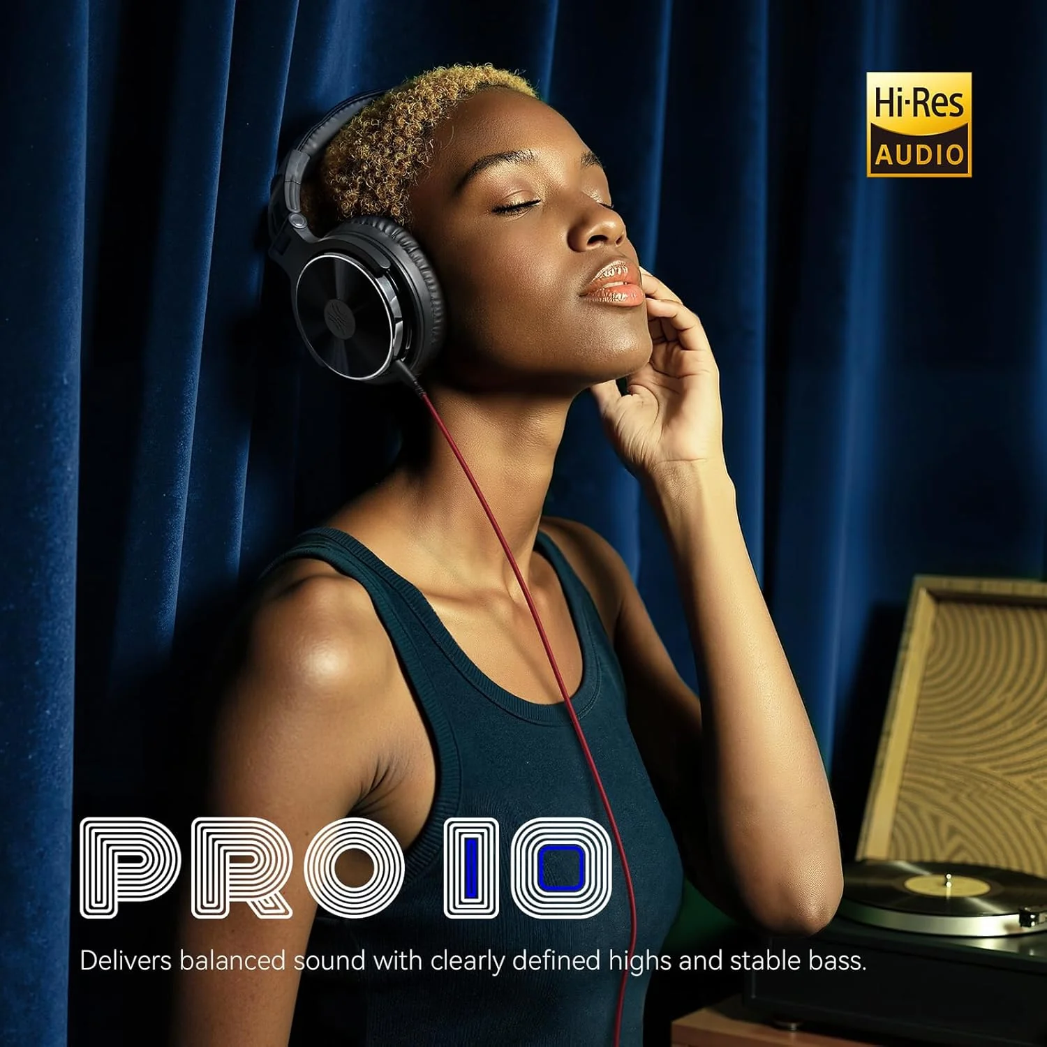 OneOdio Wired Over-Ear Headphones Hi-Res Studio Monitor Mixing DJ Stereo DEMO - Image 2