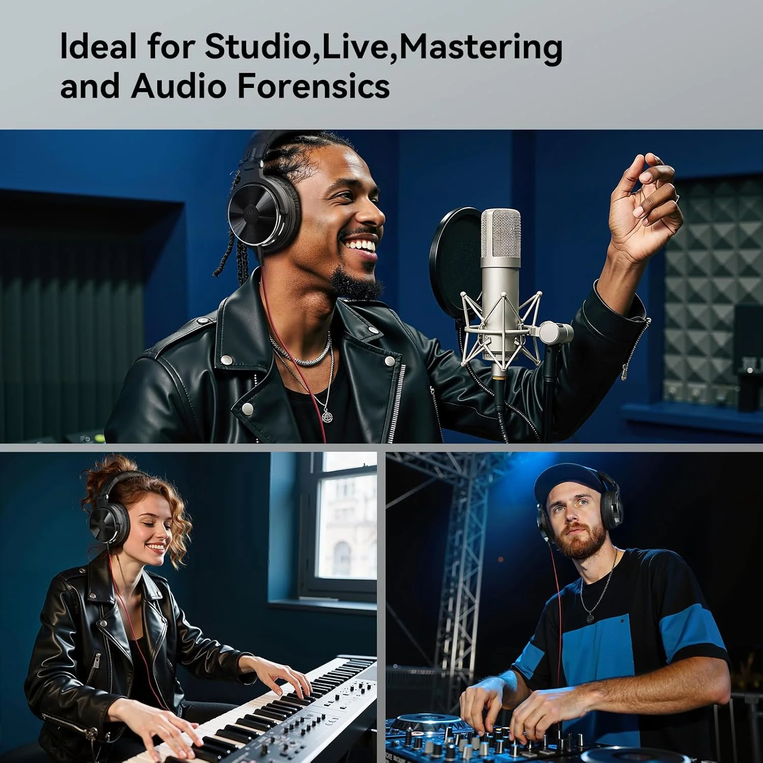 OneOdio Wired Over-Ear Headphones Hi-Res Studio Monitor Mixing DJ Stereo DEMO - Image 6