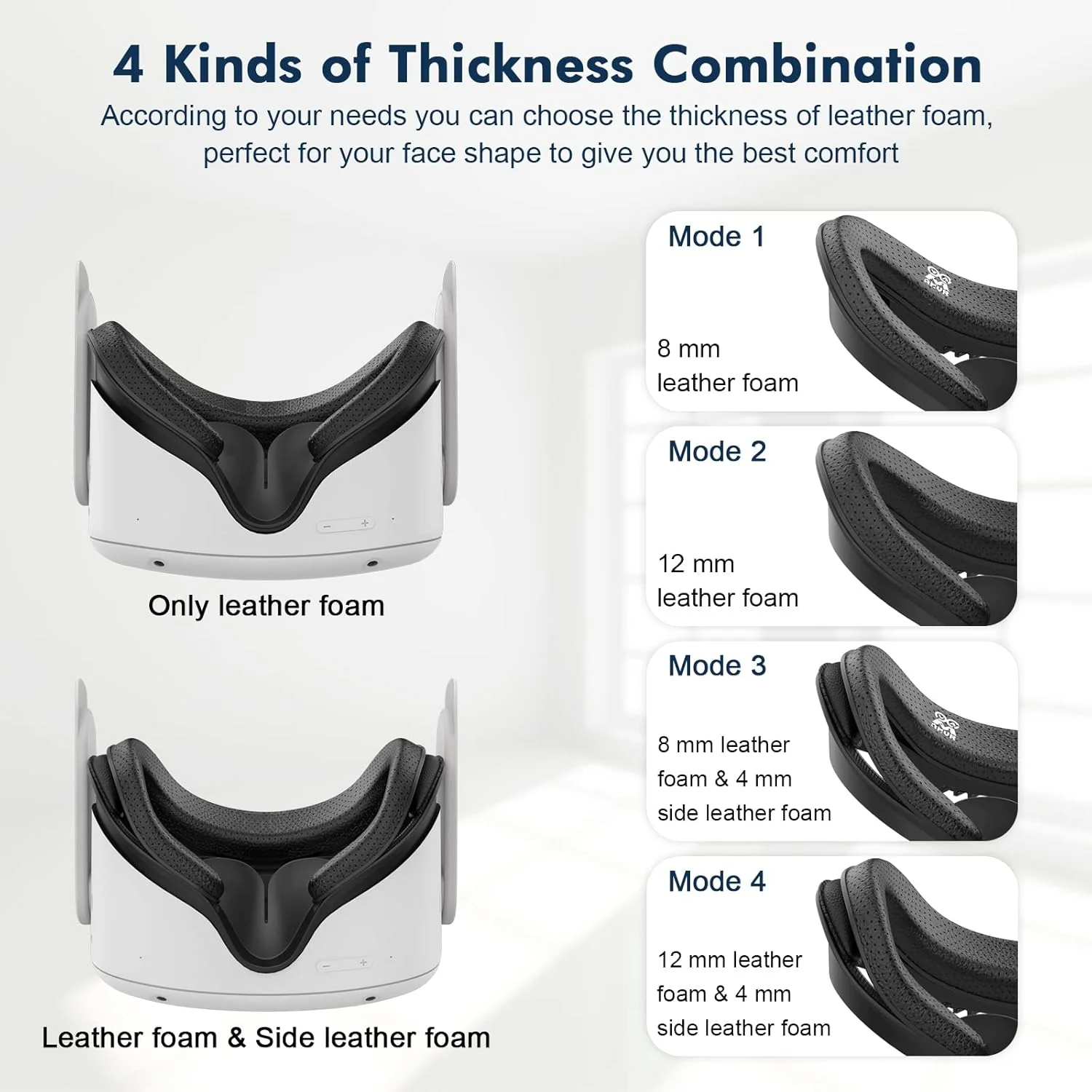 AMVR Foam Tech Accessories Face Pad Cushion for Oculus Quest 2 in Black NEW - Image 4