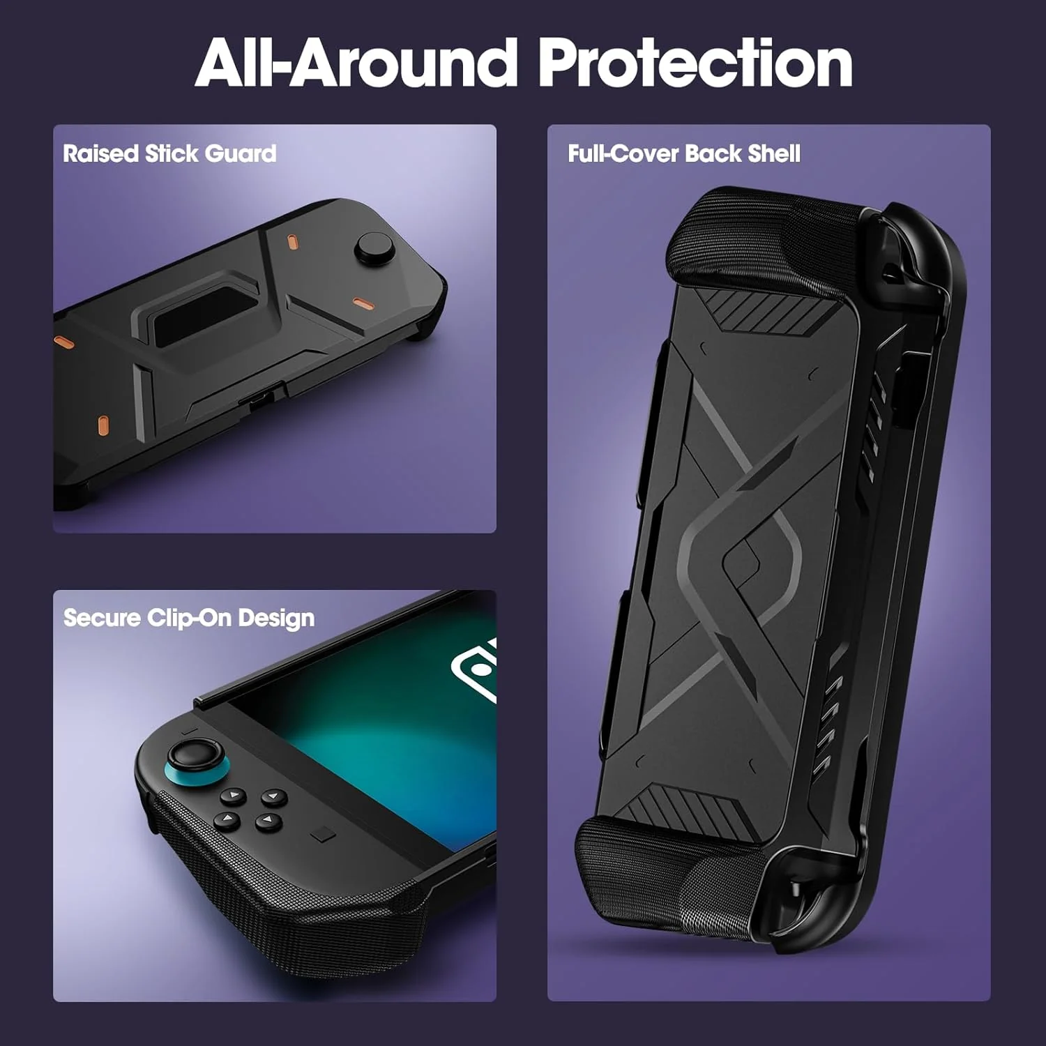 ProCase Protective Hard PC Case for Nintendo Switch 2 Console, Black Size NEW - Image 4