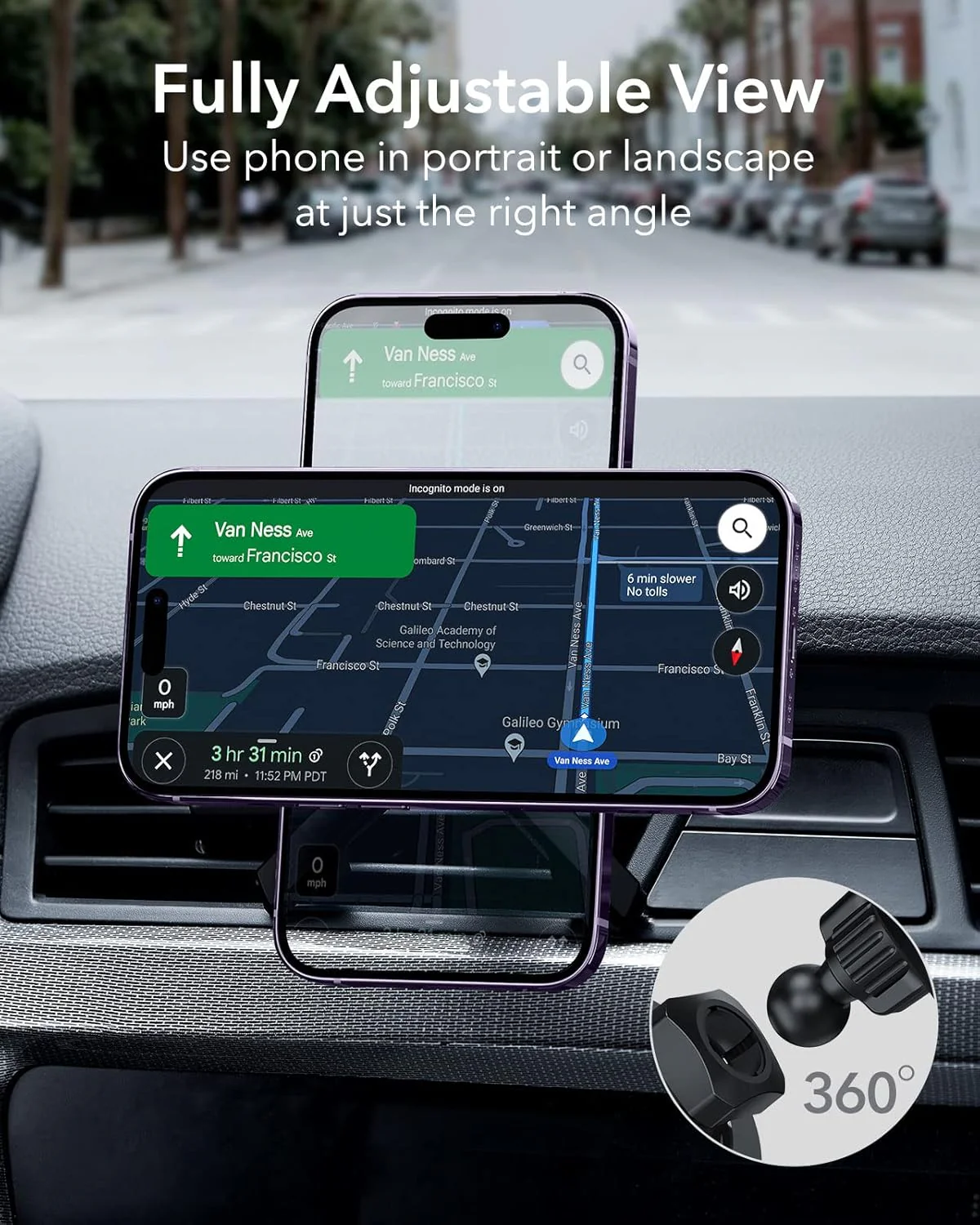 ESR Magnetic Car Phone Holder for Air Vent - Secure Automobile Accessories DEMO - Image 9