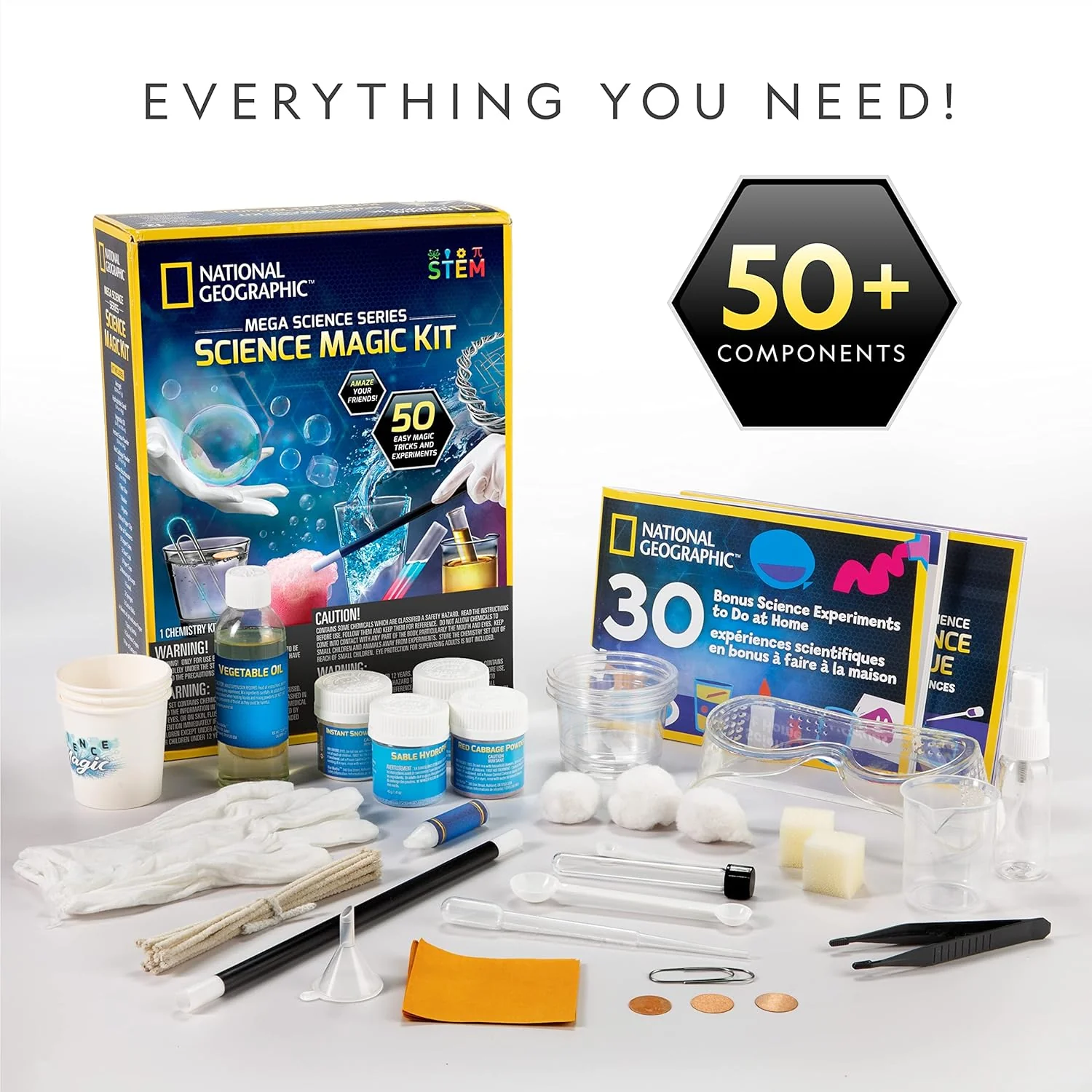 National Geographic Science Magic Kit with 50 Unique Experiments NEW - Image 5