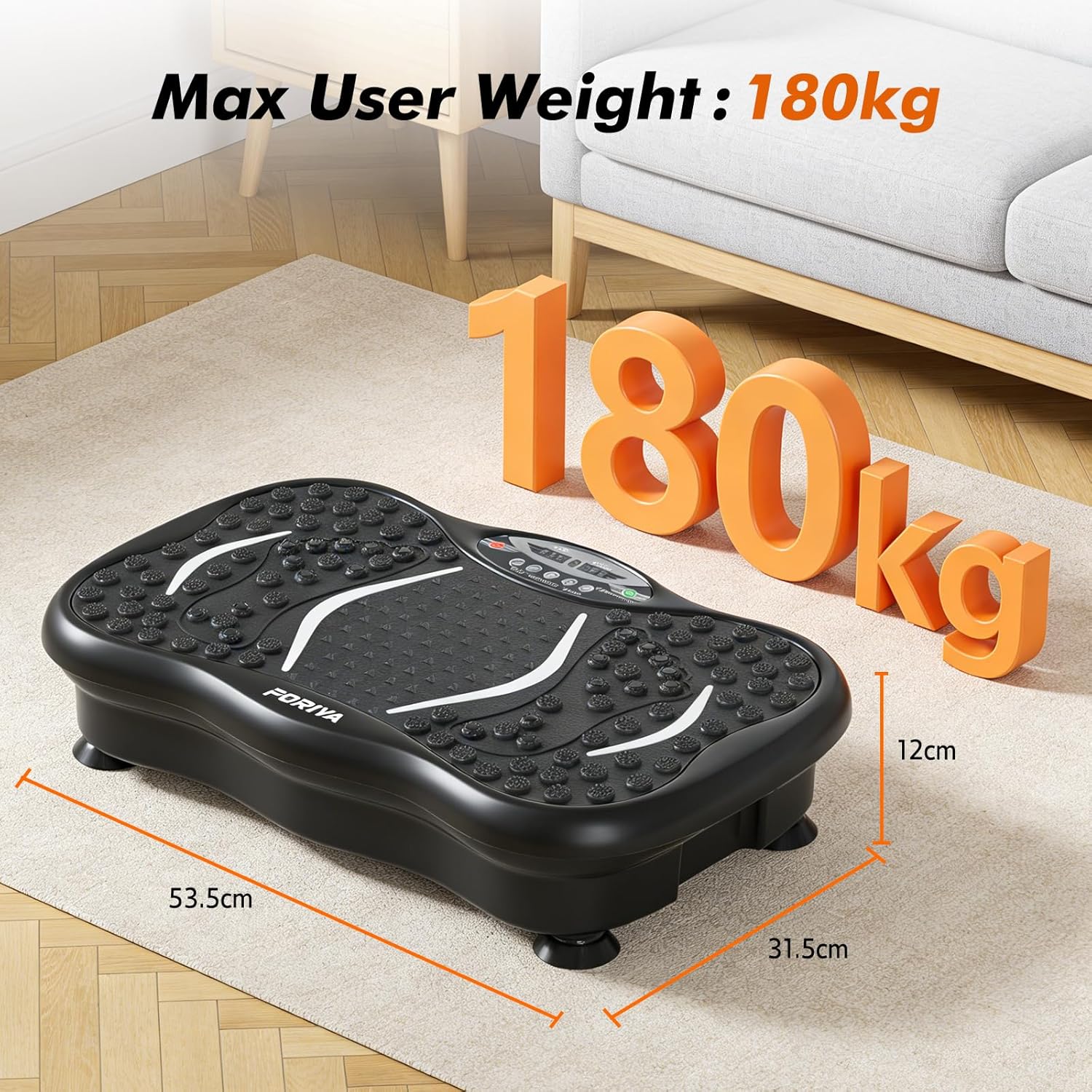 PORIYA Vibration Platform Machine with 99 Speed Levels and Remote Control DEMO - Image 5