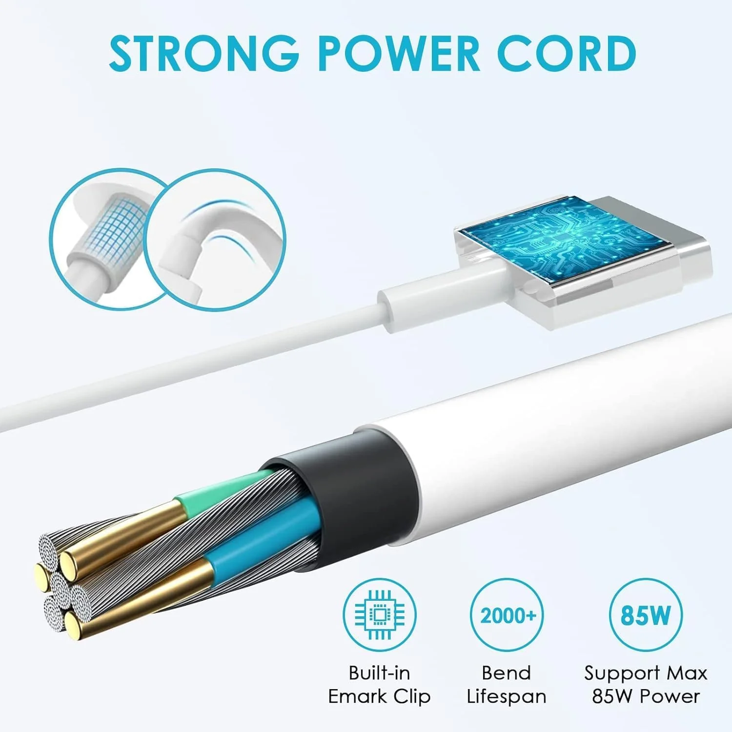 85W Magnetic T-Tip White Laptop Charger for MacBook Pro NEW - Image 6