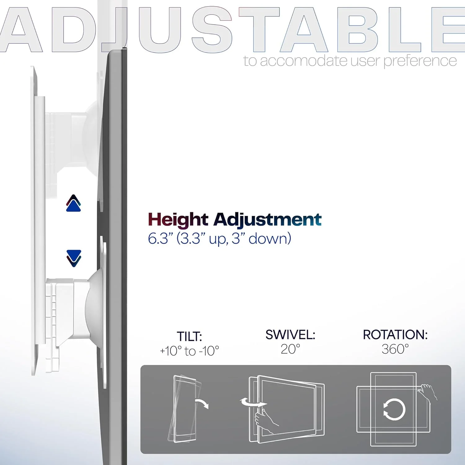 VIVO Articulating Single Monitor Wall Mount Adjustable Arm for 17-32 Inch DEMO - Image 5