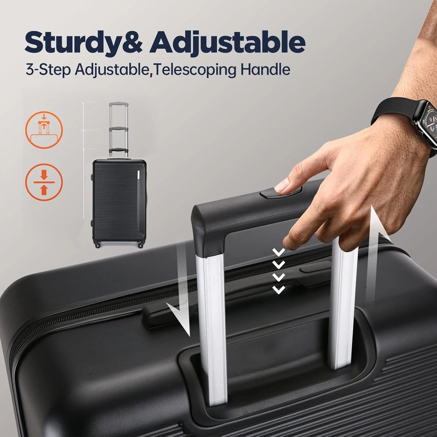 Syekcl 3-Piece Spinner Luggage Set Durable Lightweight Stylish 20/24/28 NEW - Image 5