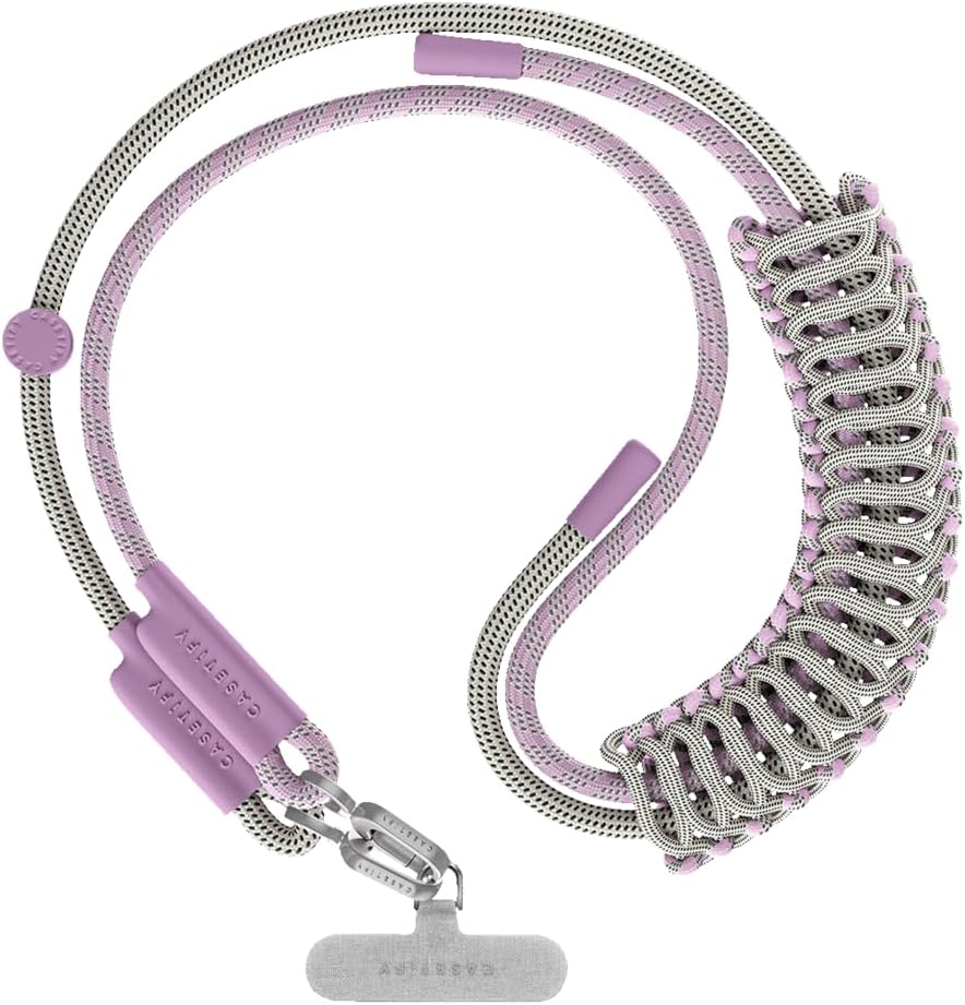 CASETiFY Braided Rope Cross Body Strap in Lilac/Sage, 8mm Size - Stylish NEW - Image 2