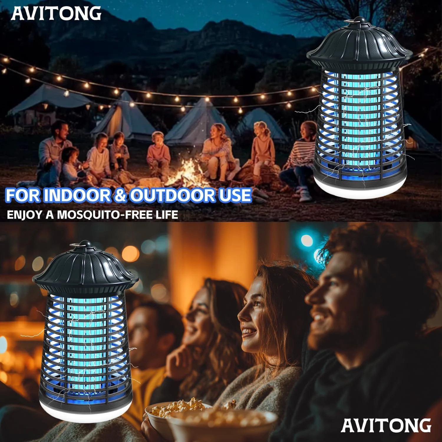avitong Electric Traps Bug Zapper with LED Light 15W Mosquito Insect Killer NEW - Image 5