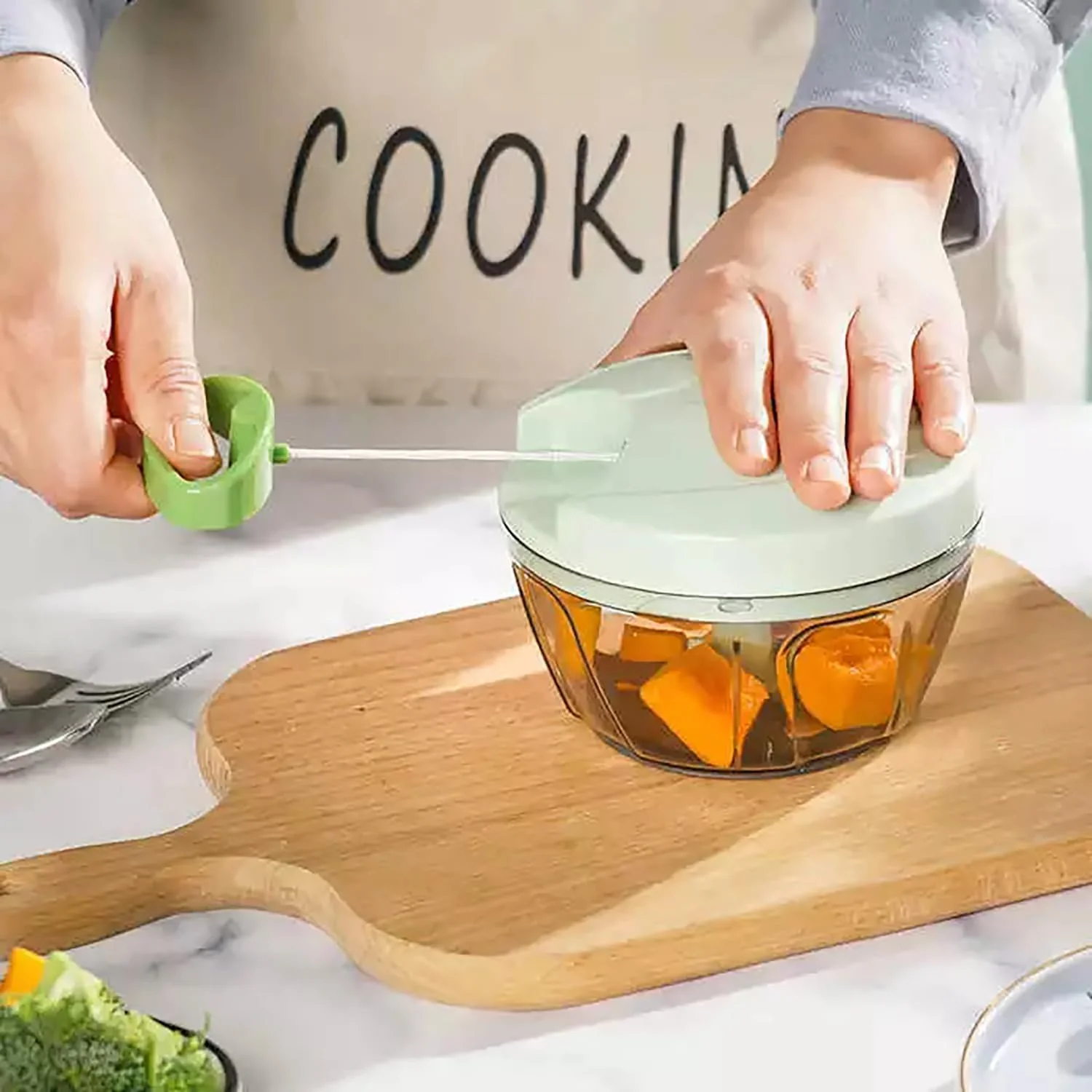 Manual Vegetable Kitchen Gadgets Chopper Food Processor Portable Hand Pull NEW - Image 6
