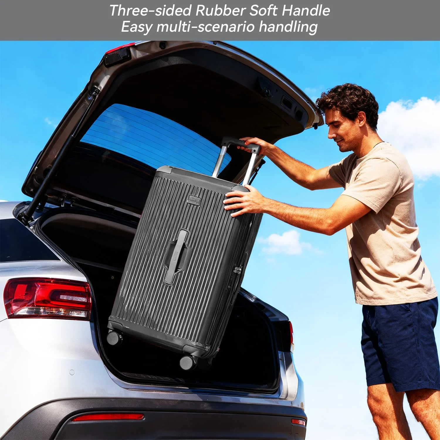 LIGHTGO 30" Suitcases Hardshell Suitcase Aerospace-Grade Polycarbonate NEW - Image 9
