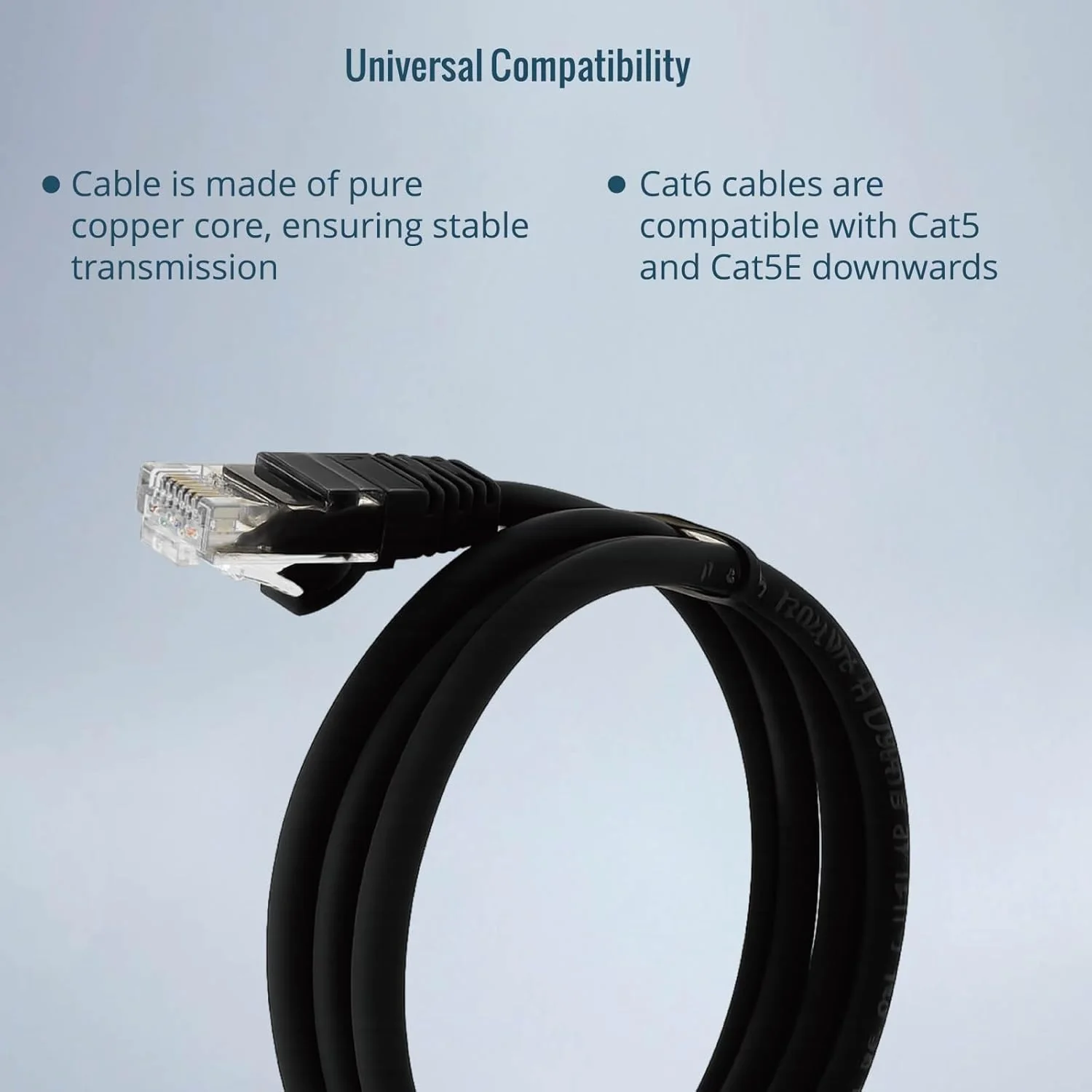 Tecmojo CAT6 Ethernet Cables 1m Gigabit RJ45 Network Adapter 6-Pack Black DEMO - Image 5