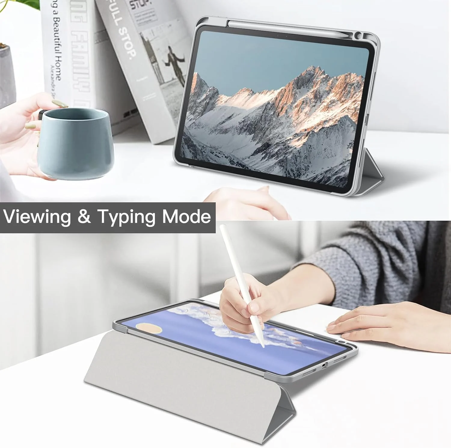 JETech Silver Tablet Case for iPad Pro 11-Inch 5th & 6th Generation Size DEMO - Image 7