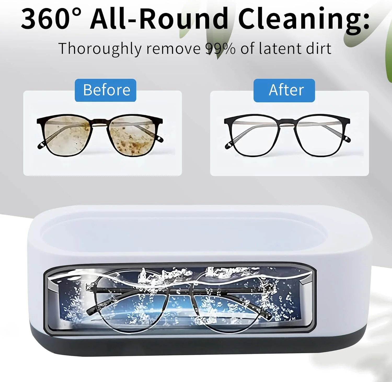 Portable Ultrasonic Cleaning Machine for Home & Office, 700x190x70mm White DEMO - Image 2