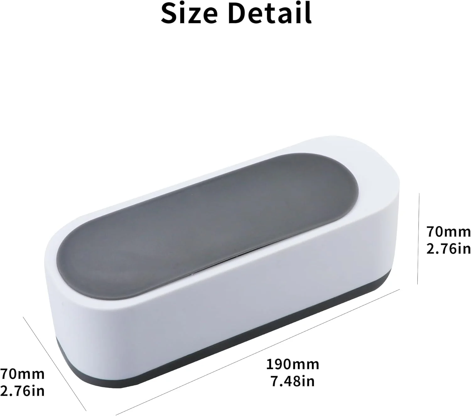 Portable Ultrasonic Cleaning Machine for Home & Office, 700x190x70mm White DEMO - Image 3