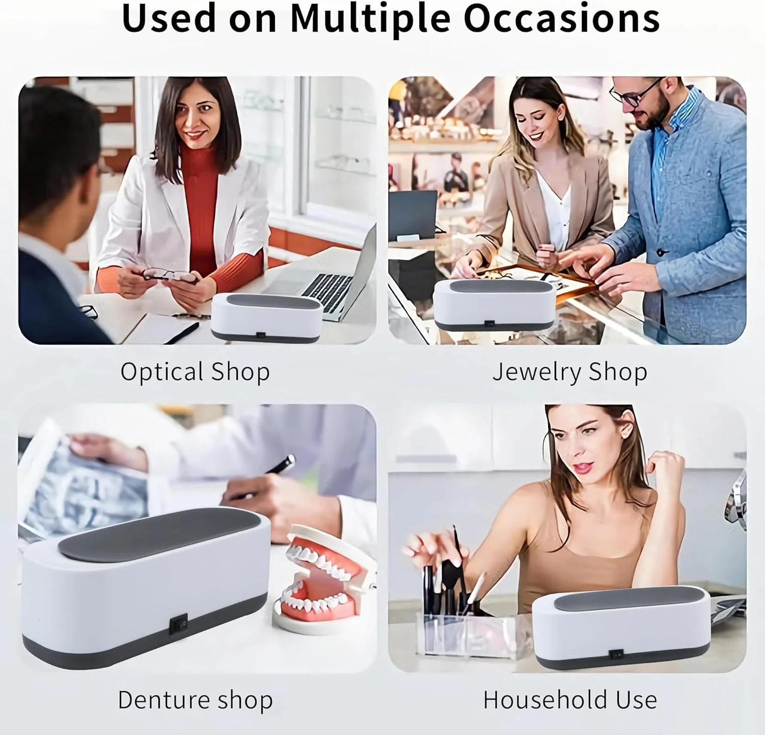Portable Ultrasonic Cleaning Machine for Home & Office, 700x190x70mm White DEMO - Image 6