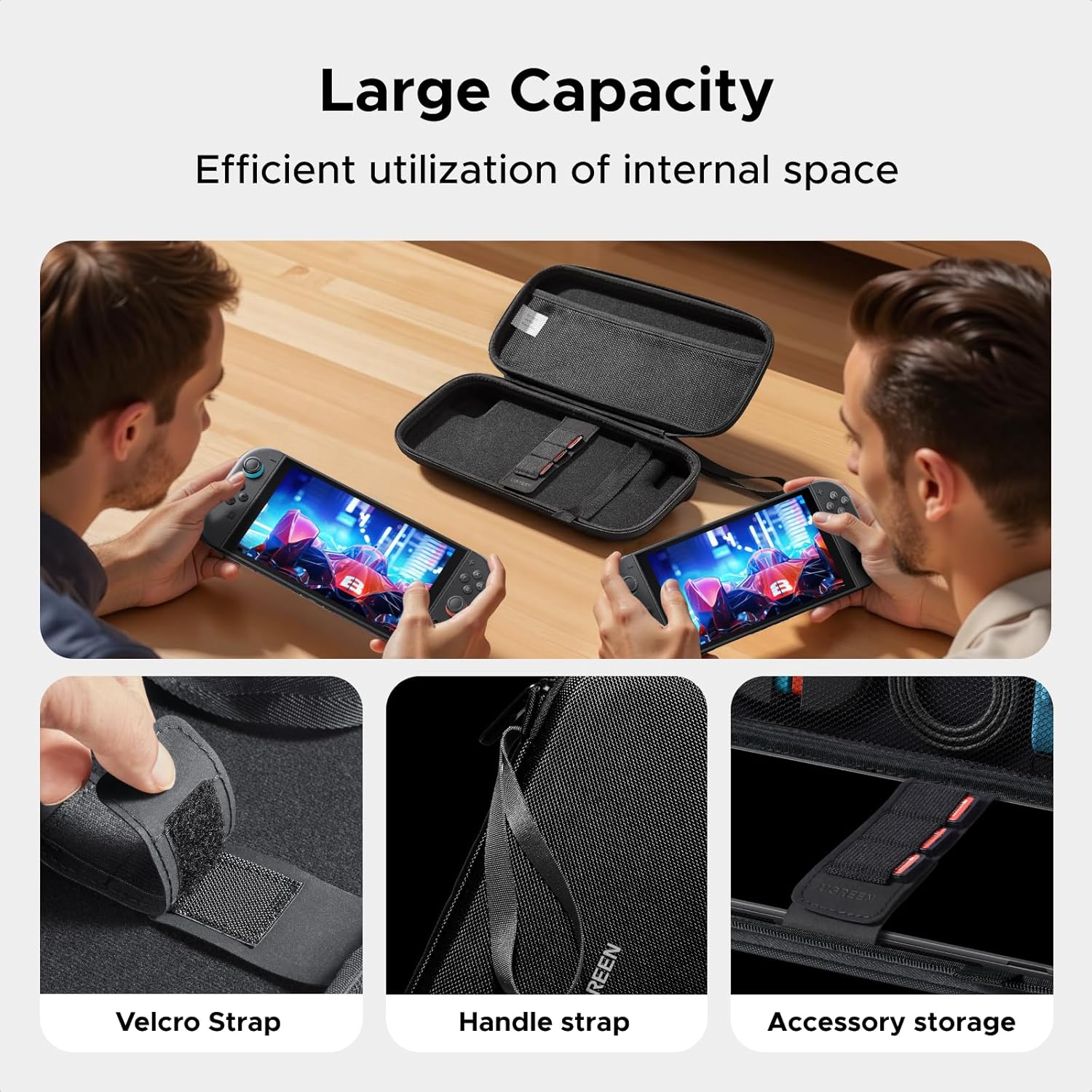 UGREEN Protective Cases Carrying Case for Nintendo Switch 2 Console Black NEW - Image 3
