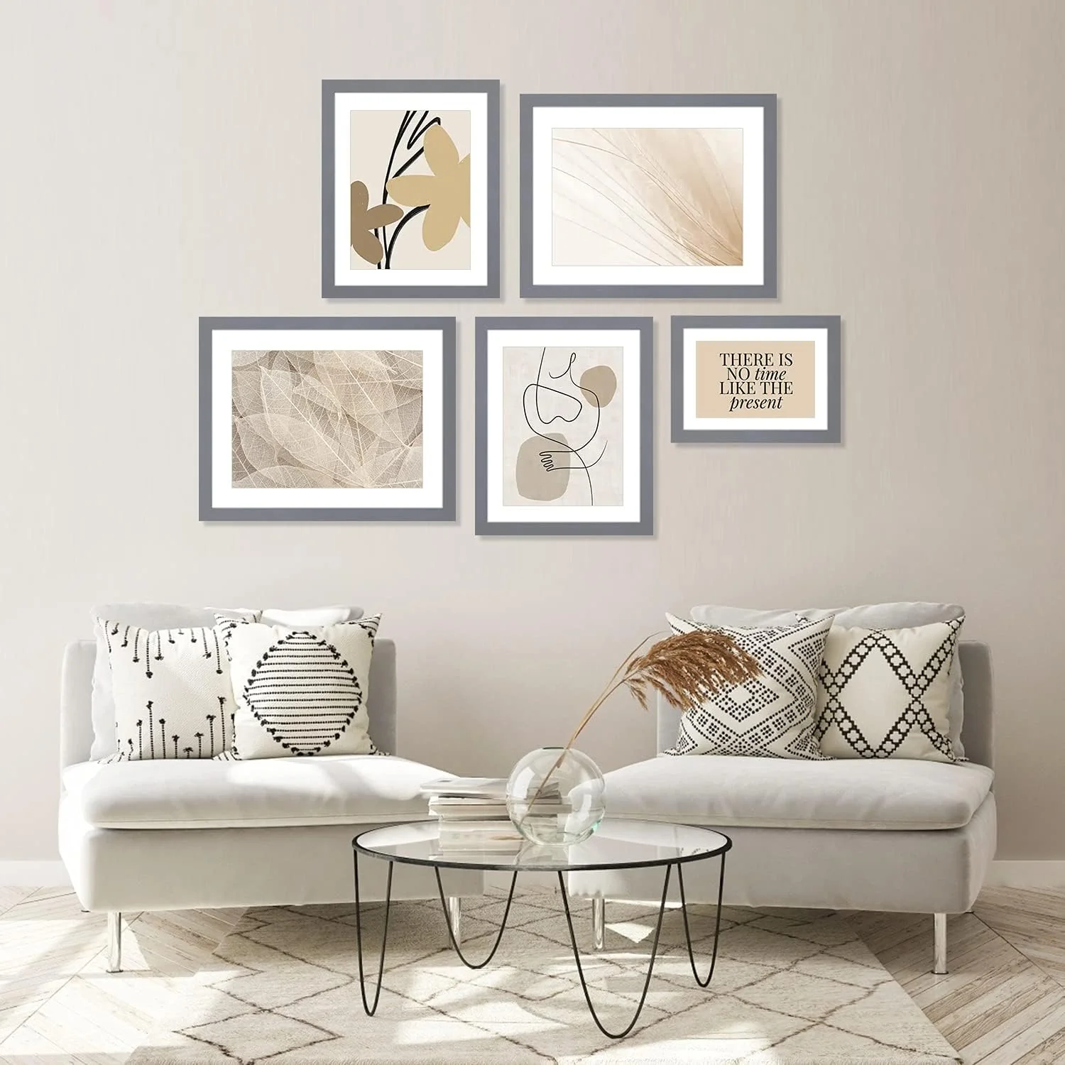 Black A4 Photo Frame Set of 2 with 4 Mats for Wall & Tabletop Decor Size A4 NEW - Image 3