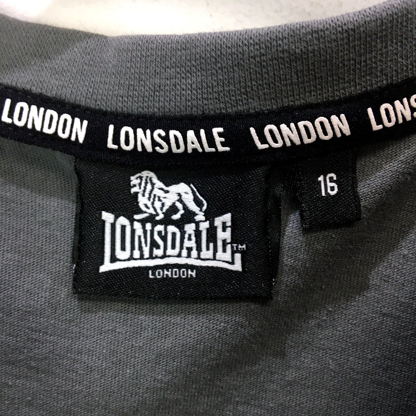 Lonsdale London Womens Pullover Sweatshirt Black Comfortable Cotton Size 16 - Image 3