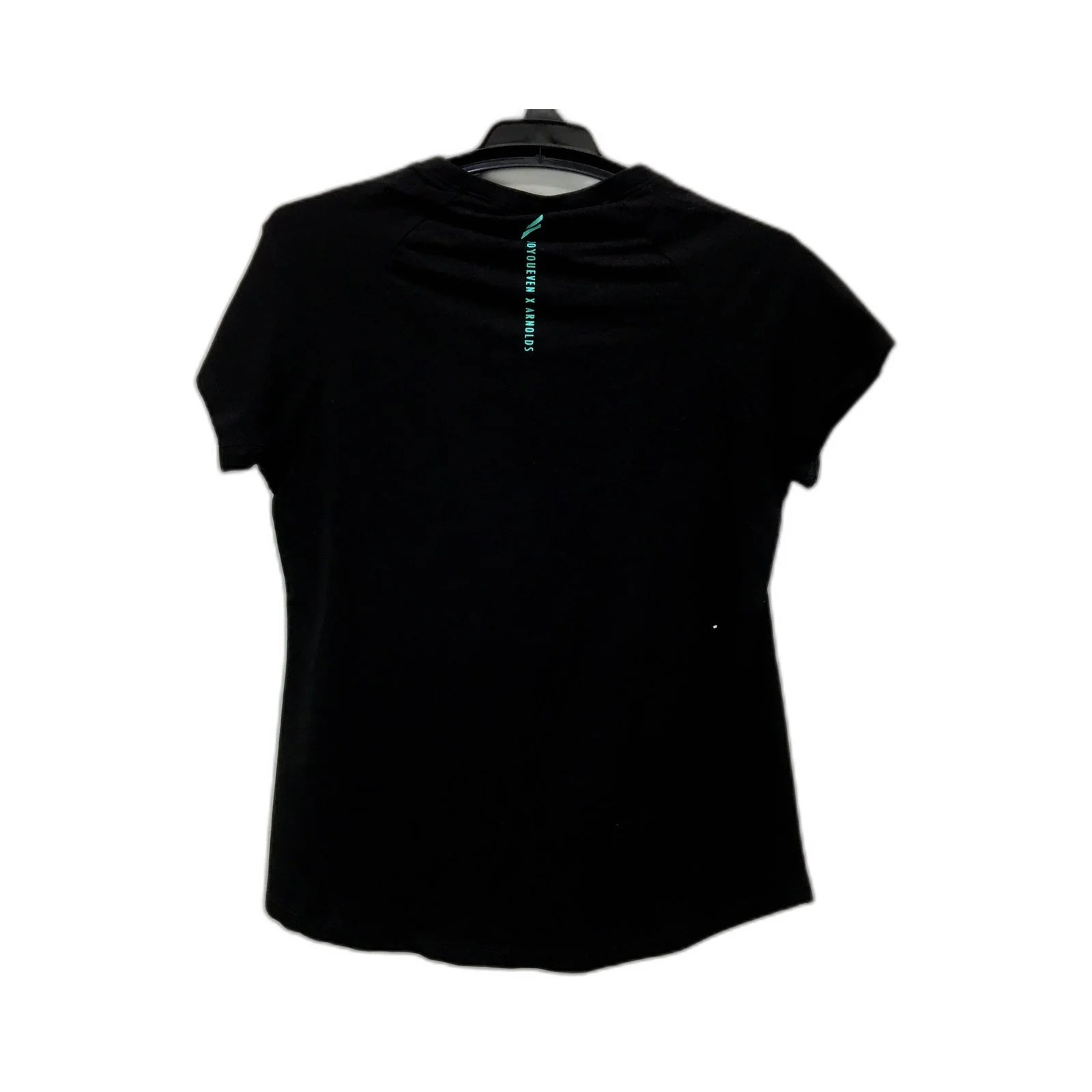 Doyoueven Womens Cotton Blend T-Shirt Comfortable Workout Gym Top Black NEW - Image 2